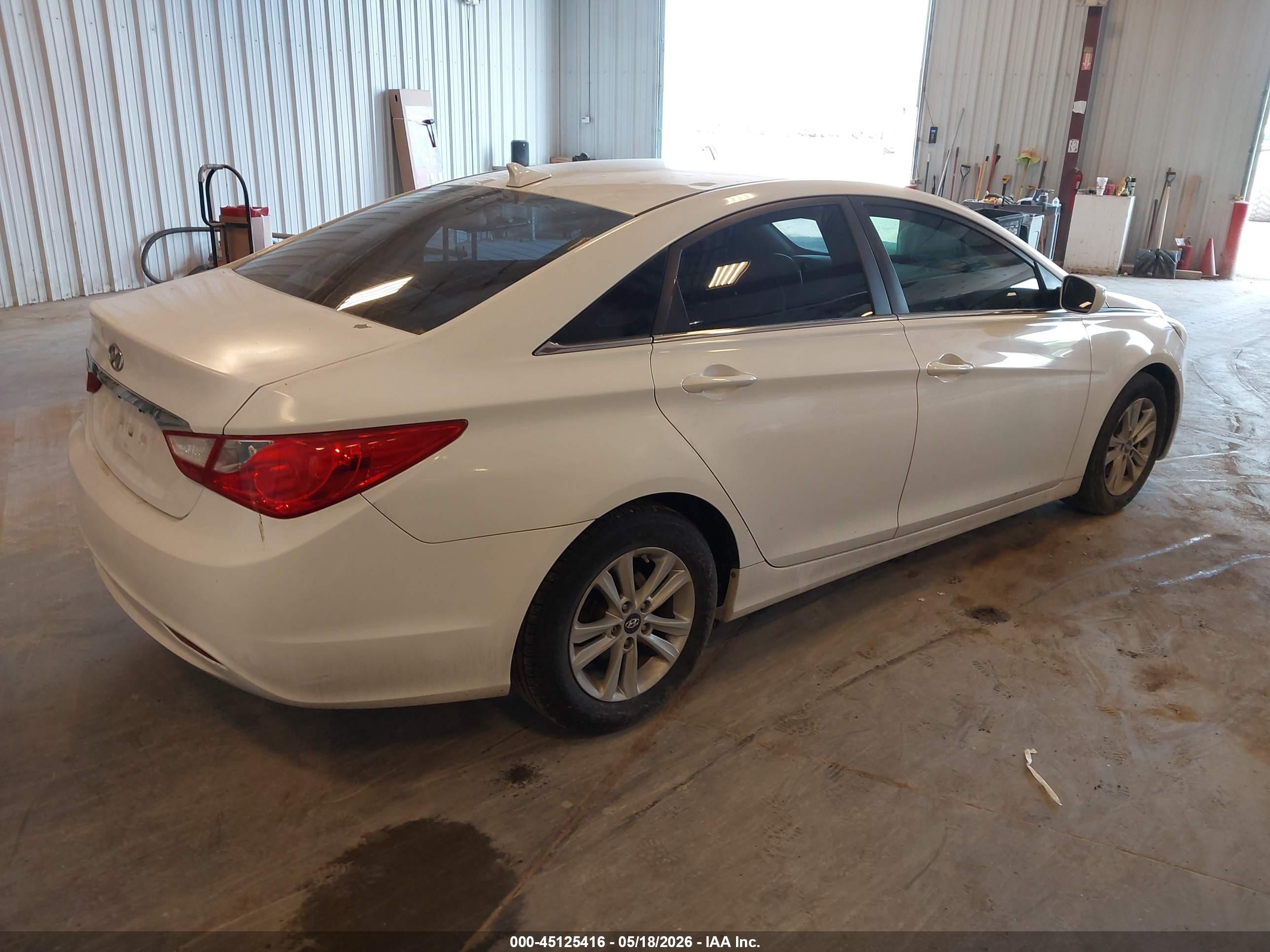 2011 Hyundai Sonata Gls White vin: 5NPEB4AC5BH301370