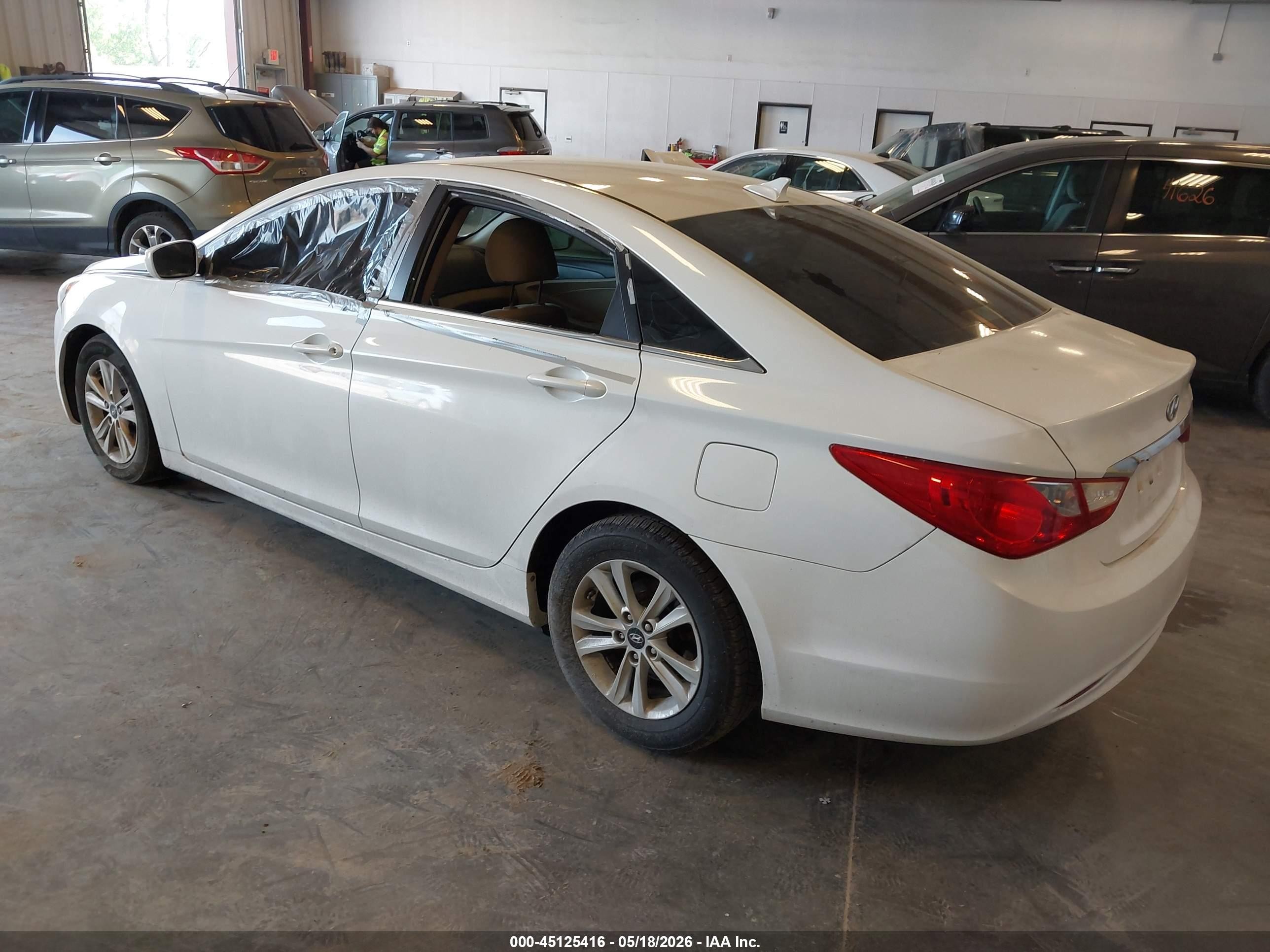 2011 Hyundai Sonata Gls White vin: 5NPEB4AC5BH301370