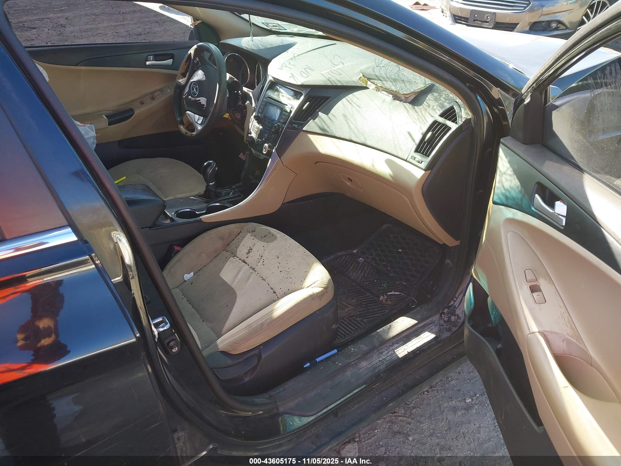 2012 Hyundai Sonata Gls Черный vin: 5NPEB4AC5CH326206