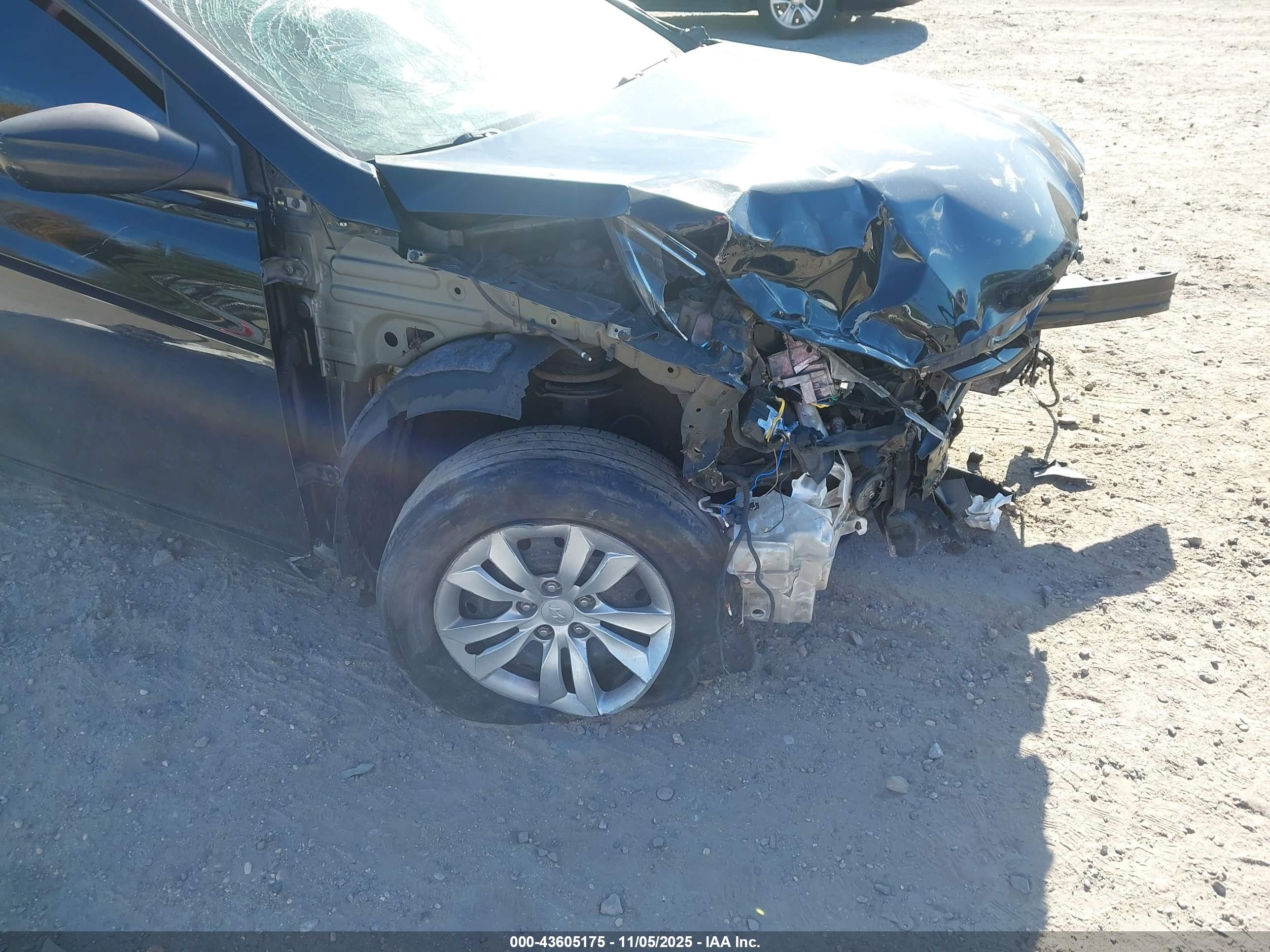 2012 Hyundai Sonata Gls Черный vin: 5NPEB4AC5CH326206
