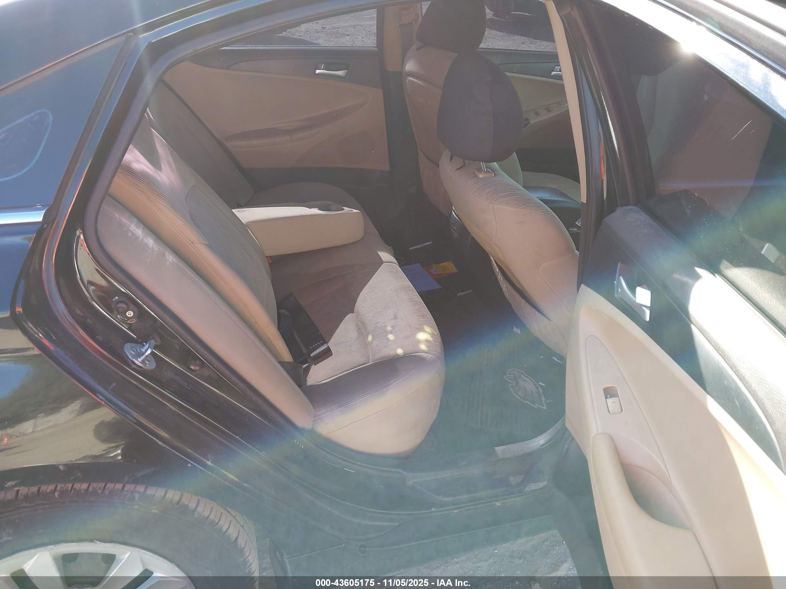 2012 Hyundai Sonata Gls Черный vin: 5NPEB4AC5CH326206