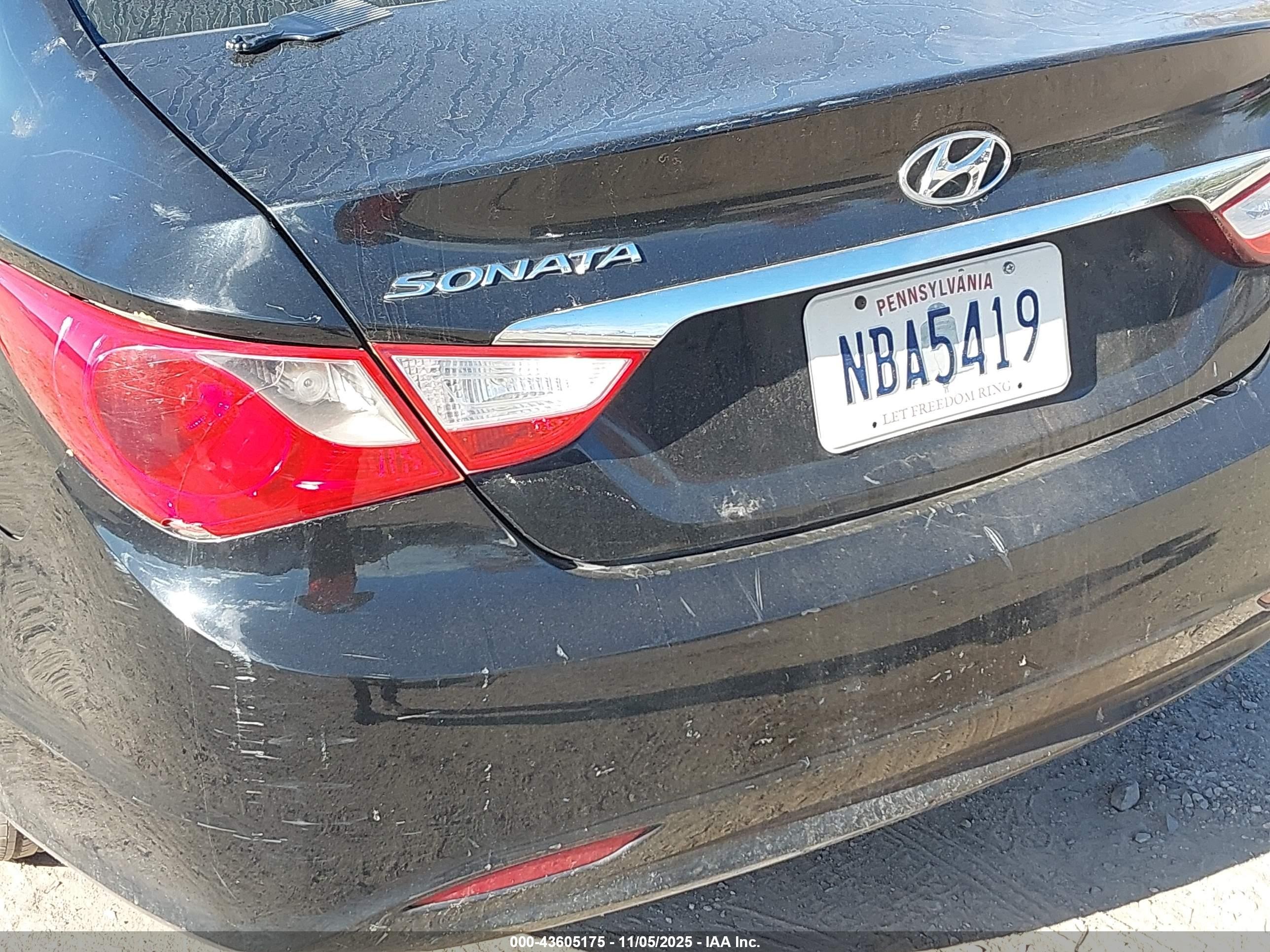 2012 Hyundai Sonata Gls Черный vin: 5NPEB4AC5CH326206