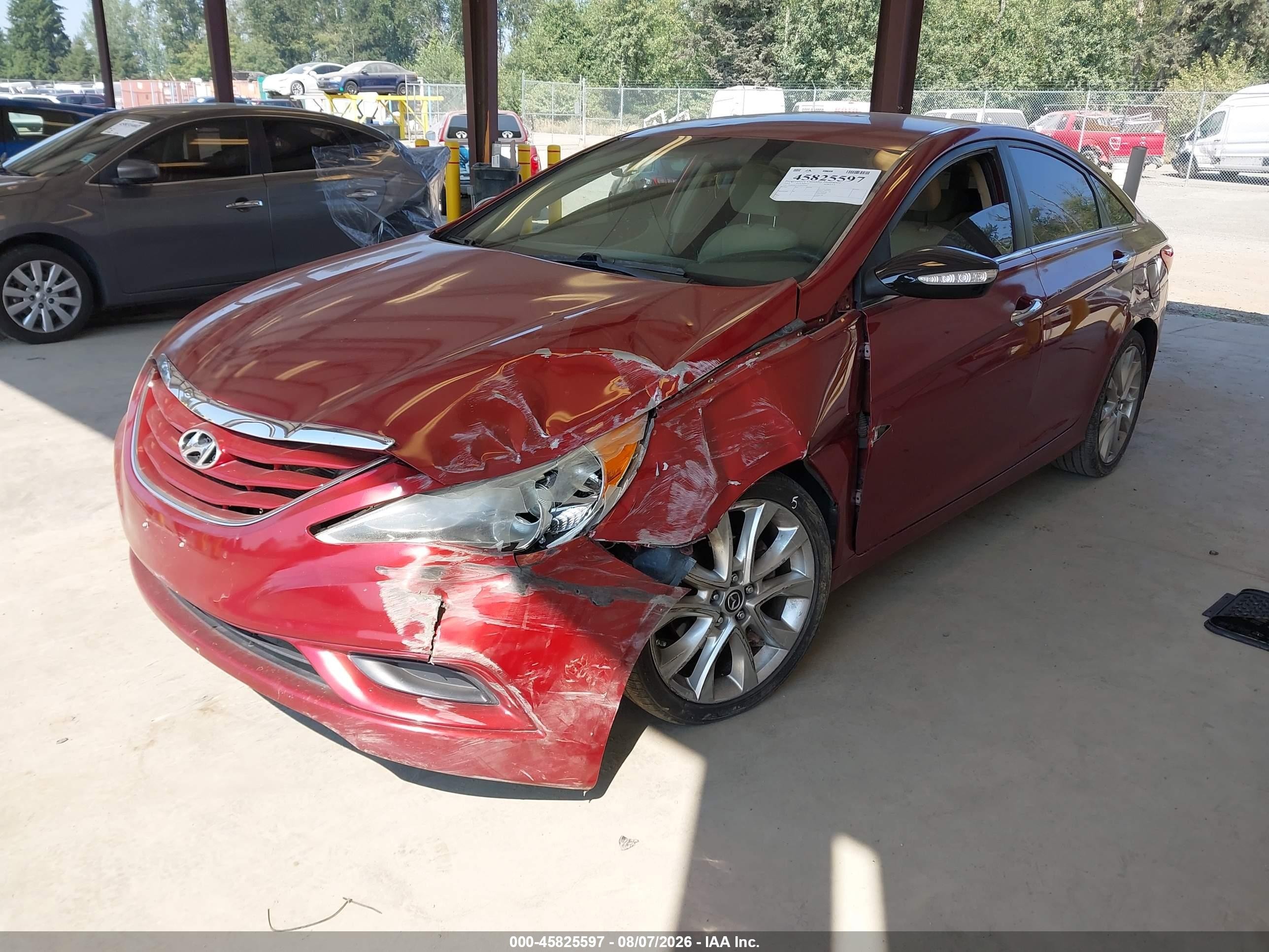 2012 Hyundai Sonata Gls Red vin: 5NPEB4AC5CH326948