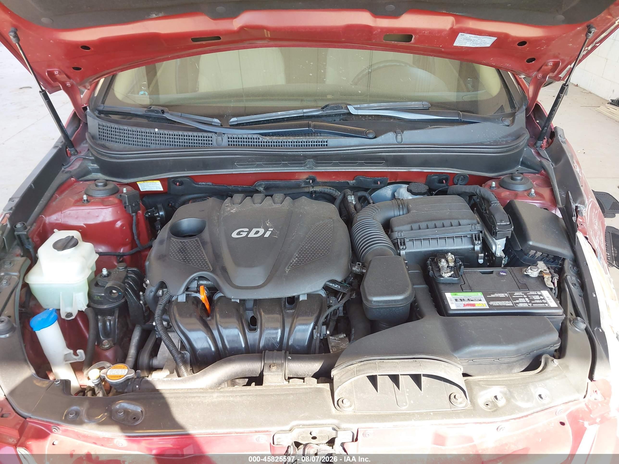 2012 Hyundai Sonata Gls Red vin: 5NPEB4AC5CH326948