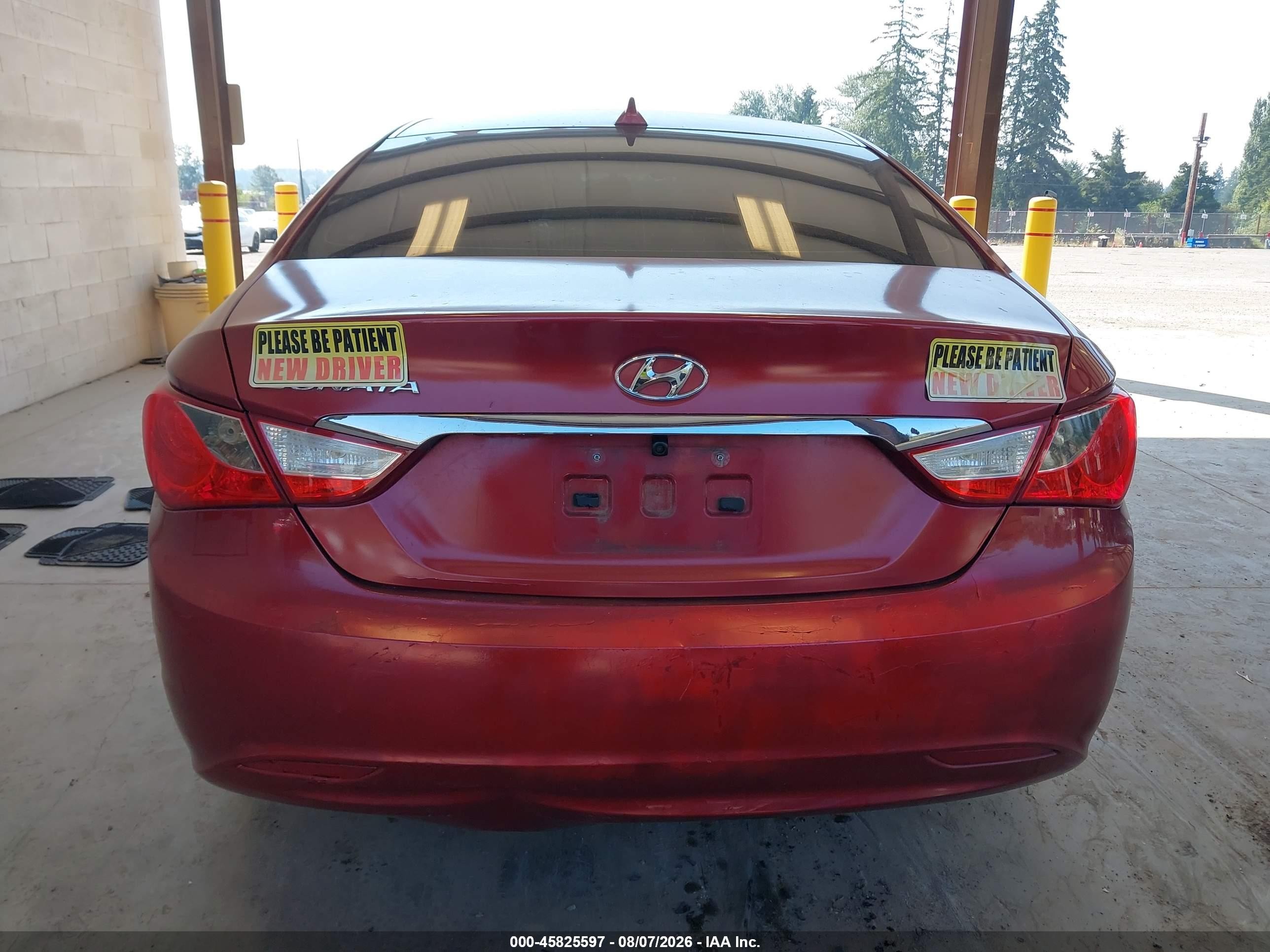 2012 Hyundai Sonata Gls Red vin: 5NPEB4AC5CH326948