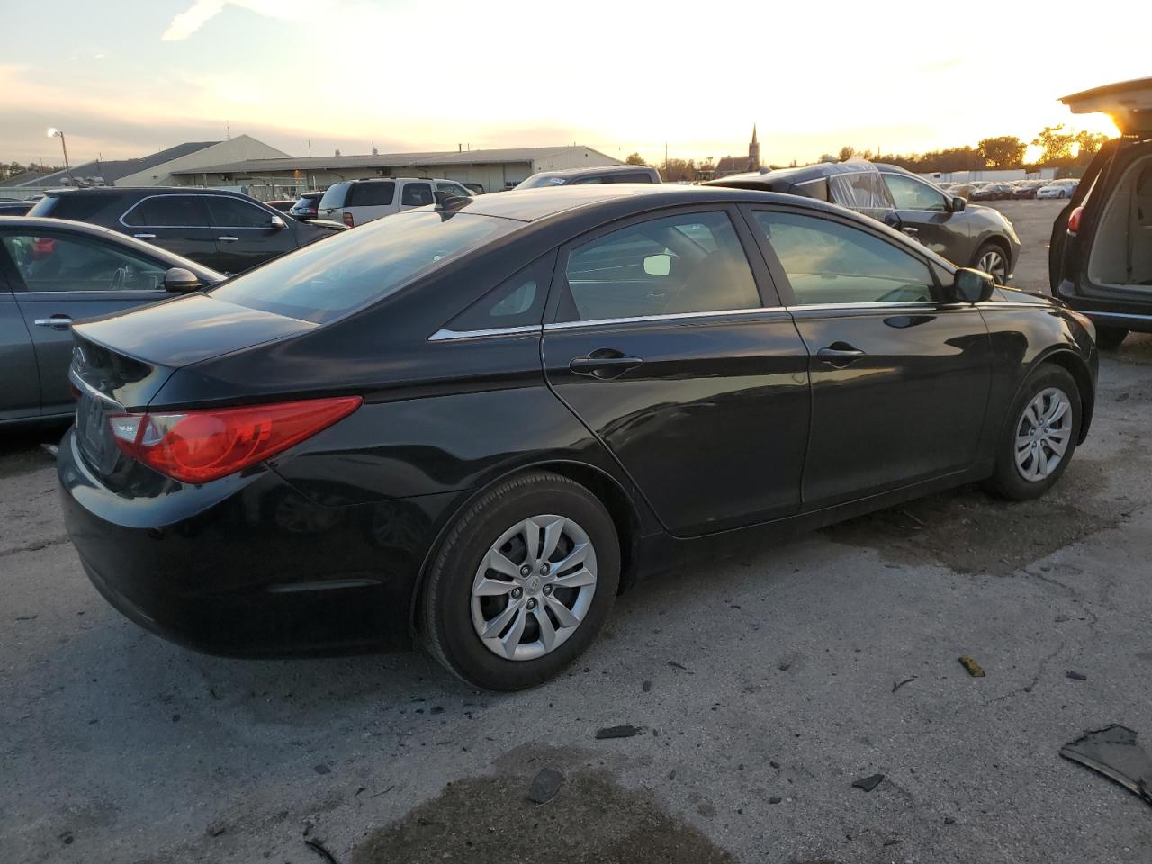 2012 Hyundai Sonata Gls Black vin: 5NPEB4AC5CH338131