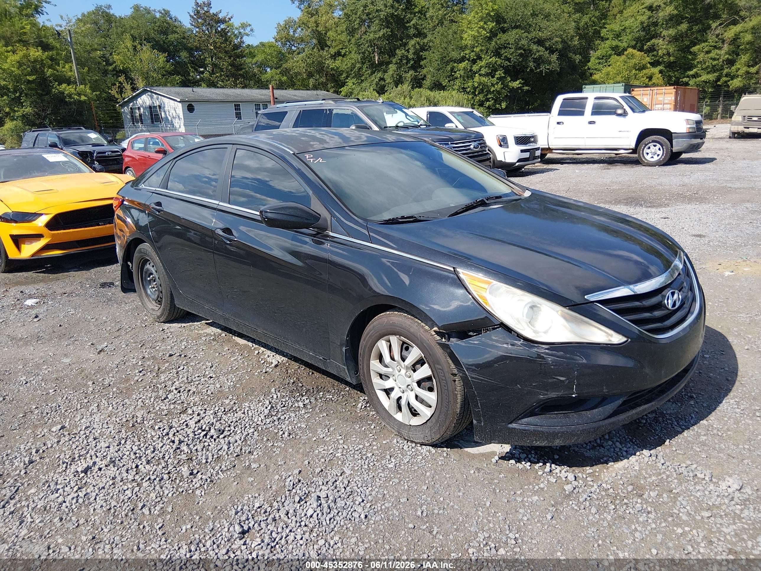2012 Hyundai Sonata Gls Black vin: 5NPEB4AC5CH339411