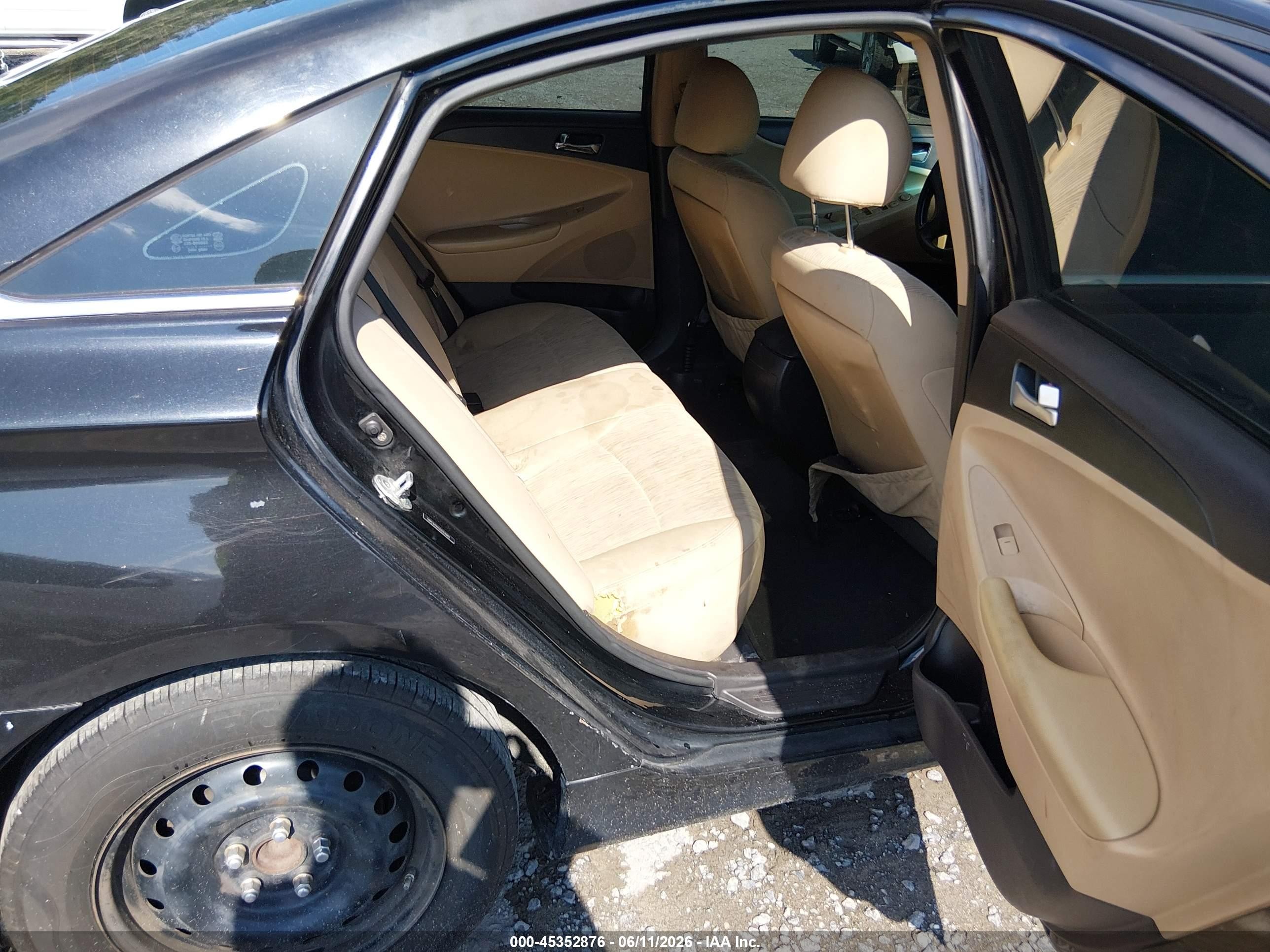 2012 Hyundai Sonata Gls Черный vin: 5NPEB4AC5CH339411