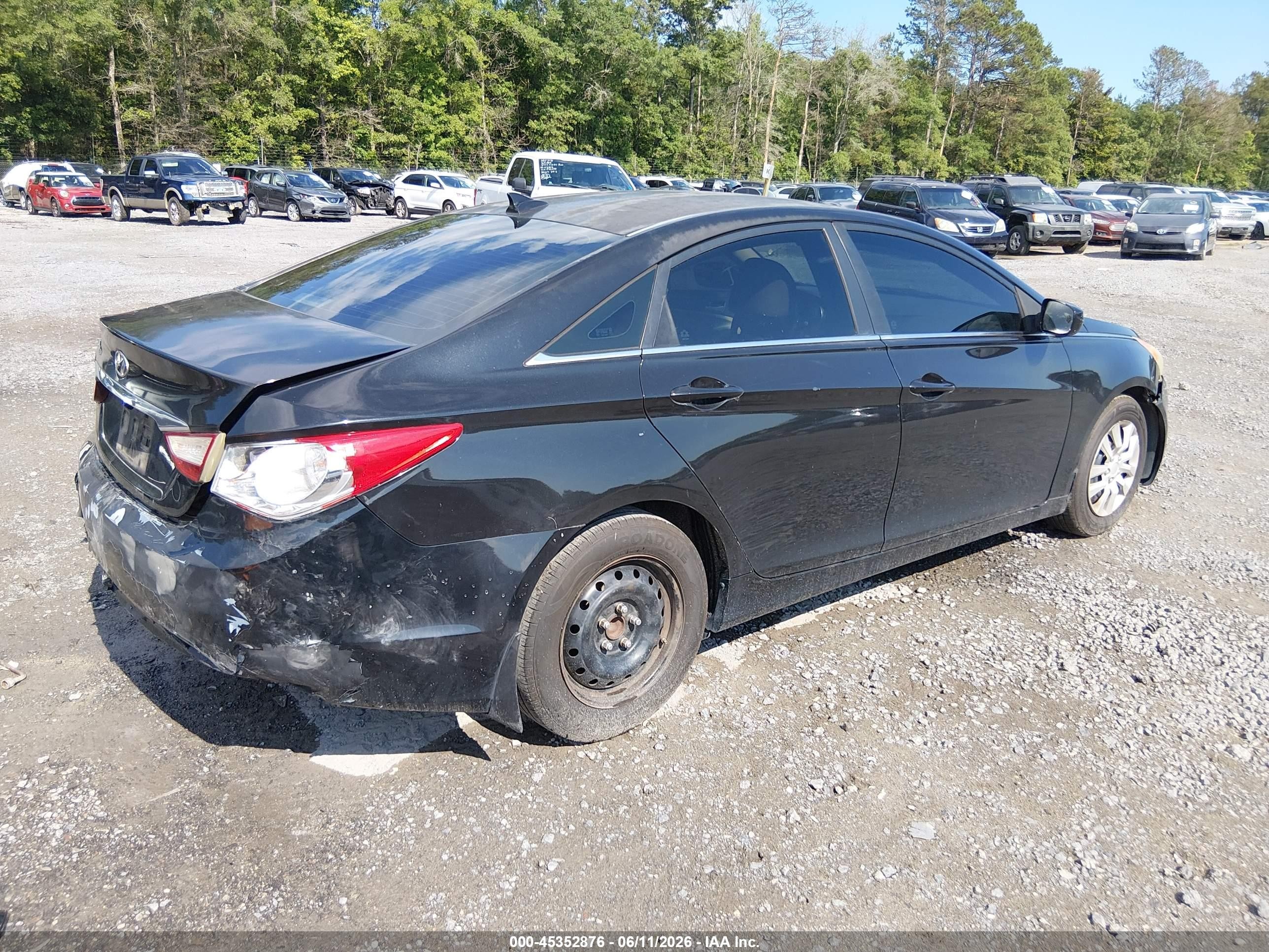 2012 Hyundai Sonata Gls Черный vin: 5NPEB4AC5CH339411