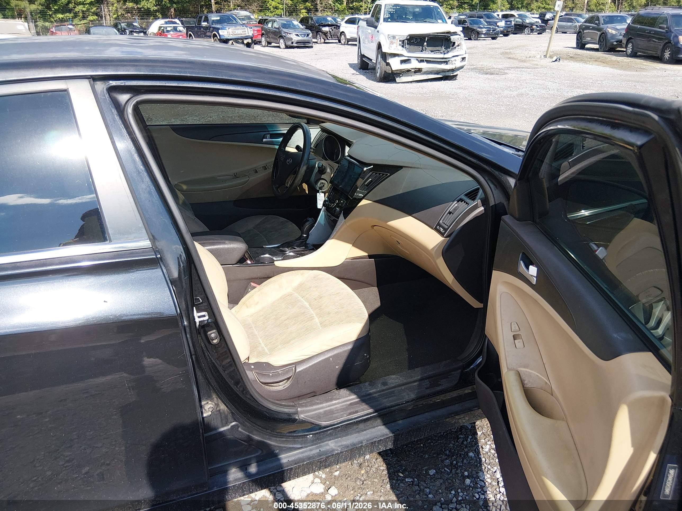 2012 Hyundai Sonata Gls Черный vin: 5NPEB4AC5CH339411