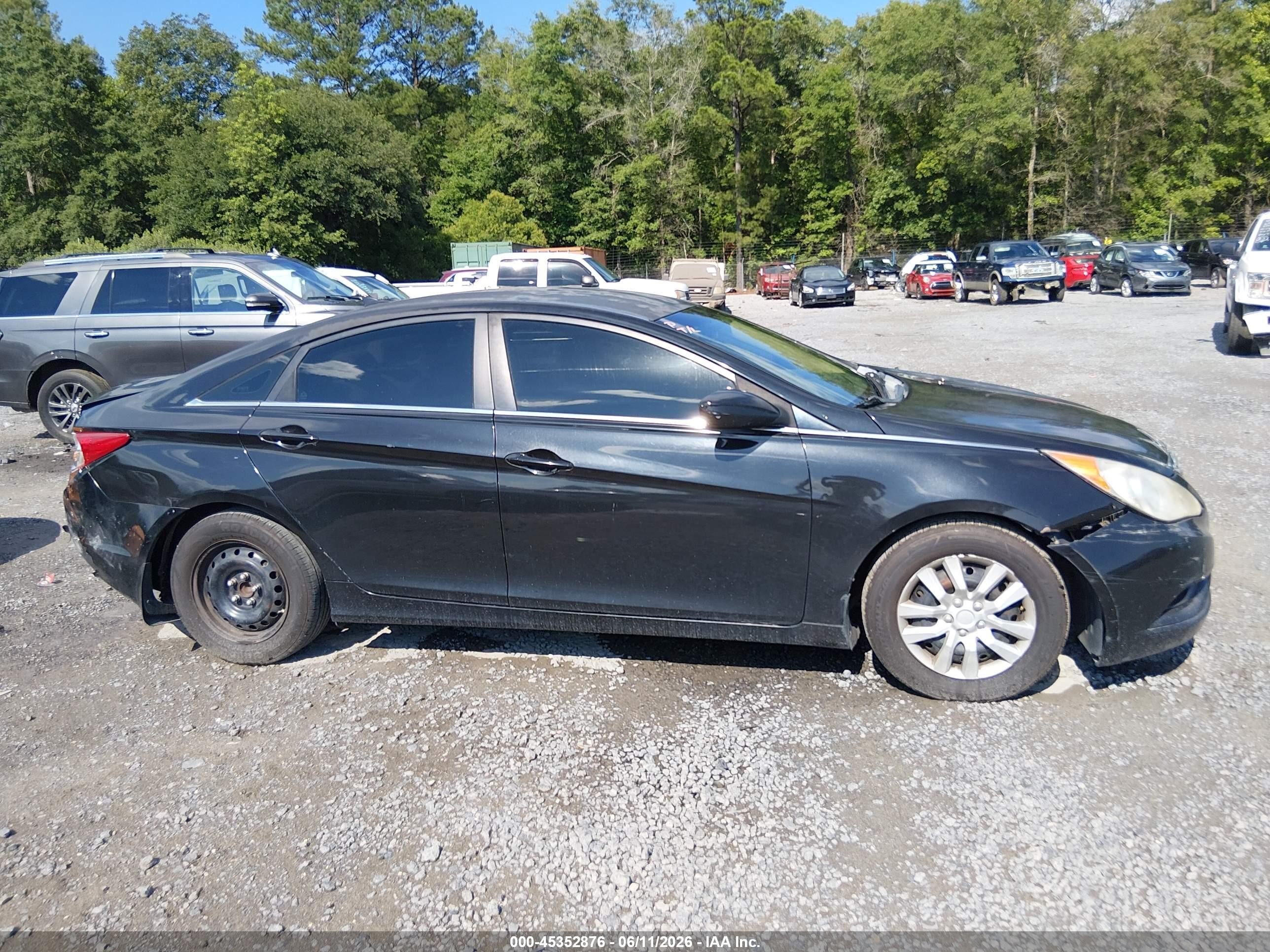 2012 Hyundai Sonata Gls Черный vin: 5NPEB4AC5CH339411