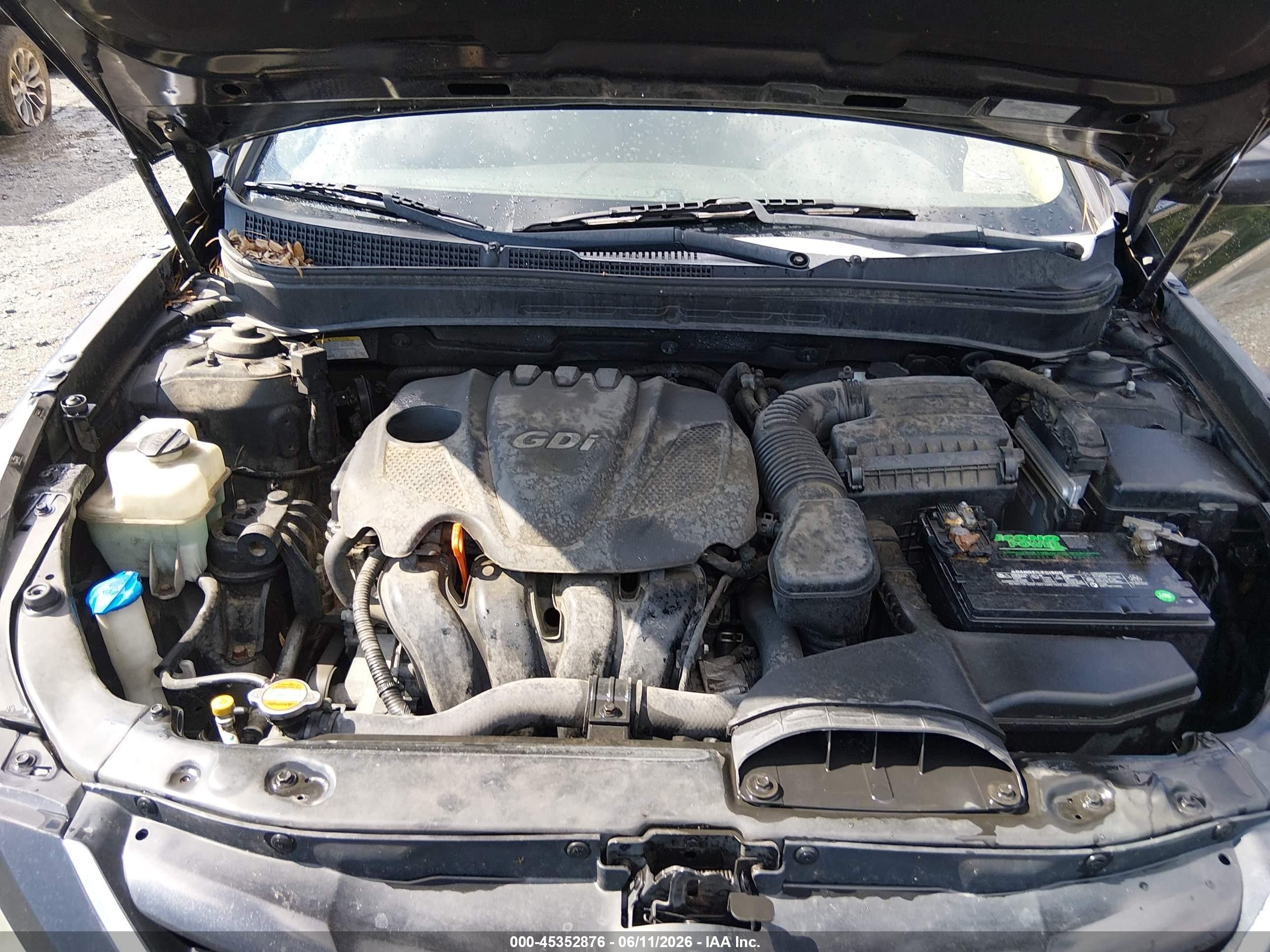 2012 Hyundai Sonata Gls Черный vin: 5NPEB4AC5CH339411