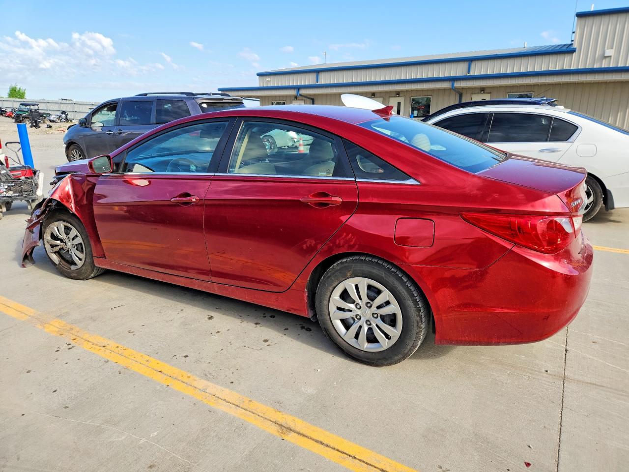 2012 Hyundai Sonata Gls Red vin: 5NPEB4AC5CH339991