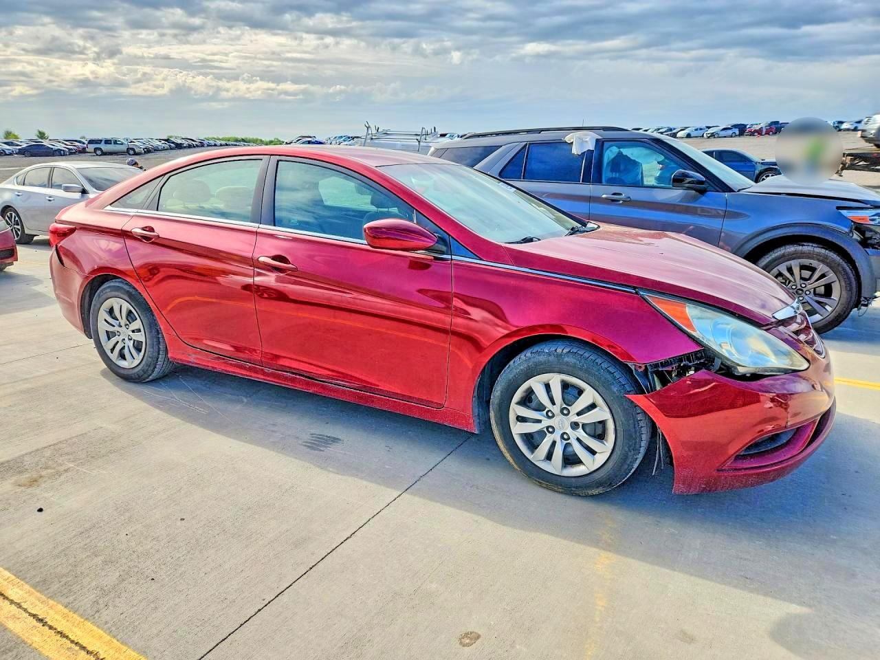 2012 Hyundai Sonata Gls Red vin: 5NPEB4AC5CH339991