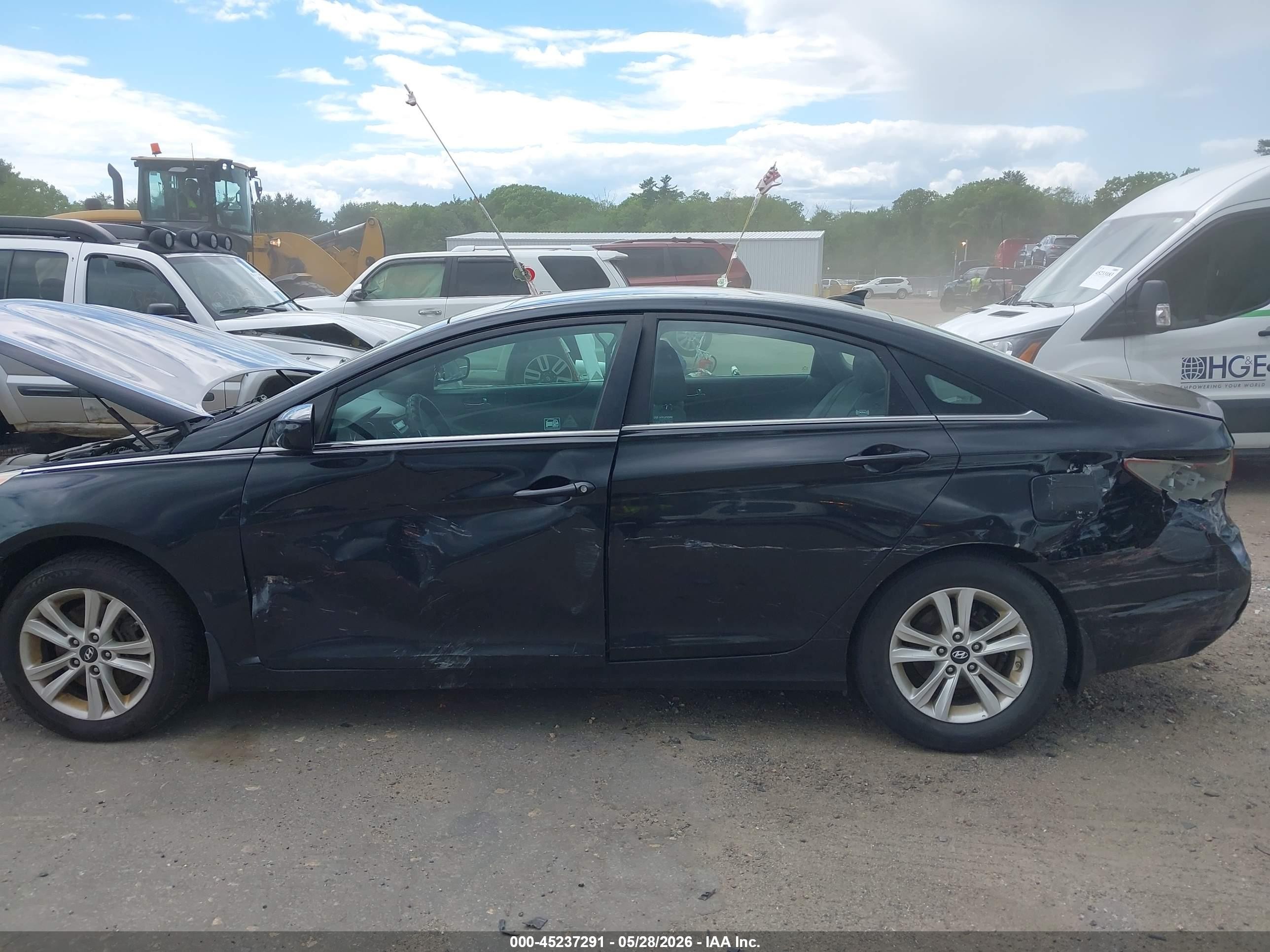 2012 Hyundai Sonata Gls Black vin: 5NPEB4AC5CH355463