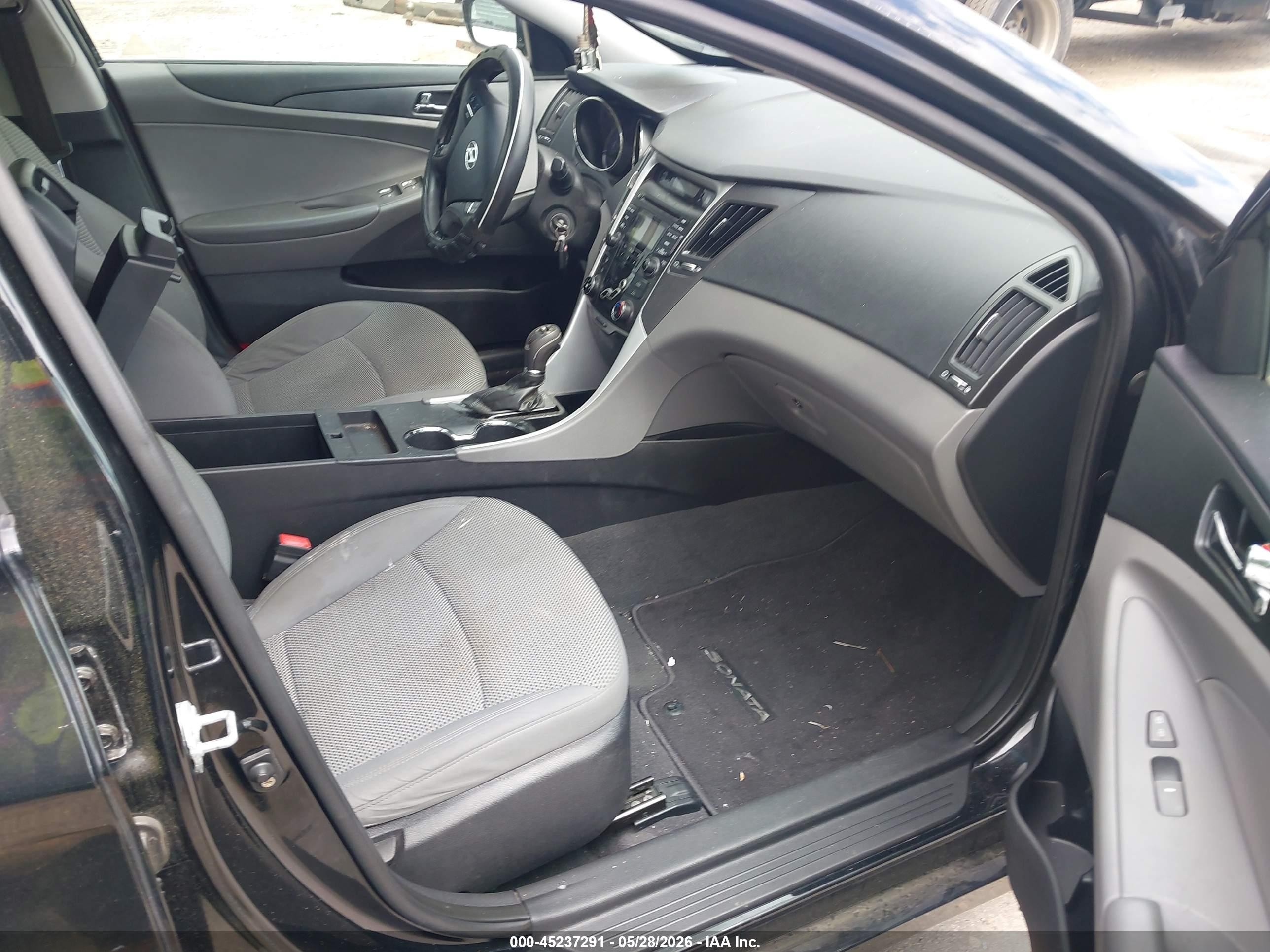2012 Hyundai Sonata Gls Black vin: 5NPEB4AC5CH355463