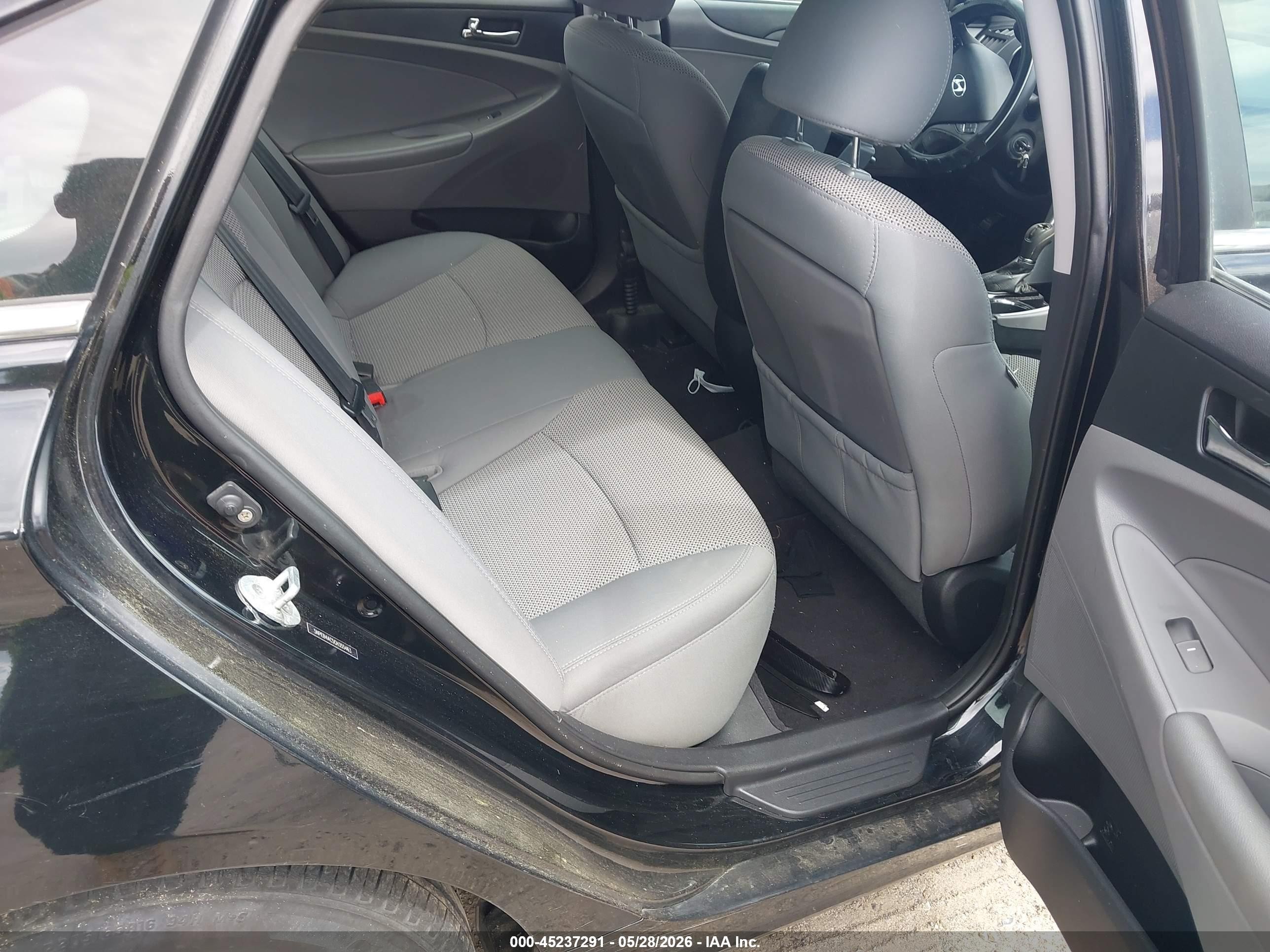 2012 Hyundai Sonata Gls Black vin: 5NPEB4AC5CH355463