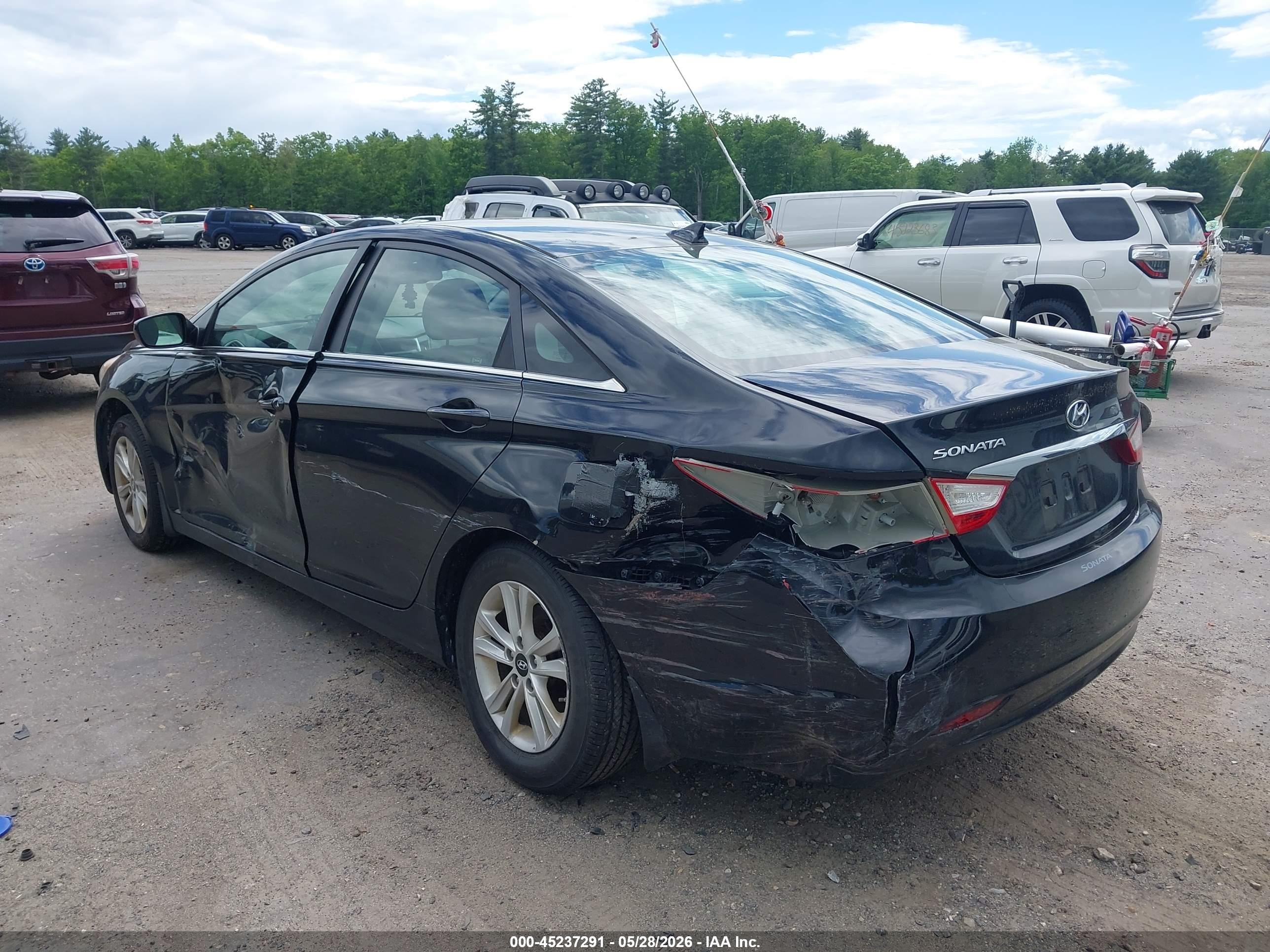 2012 Hyundai Sonata Gls Black vin: 5NPEB4AC5CH355463