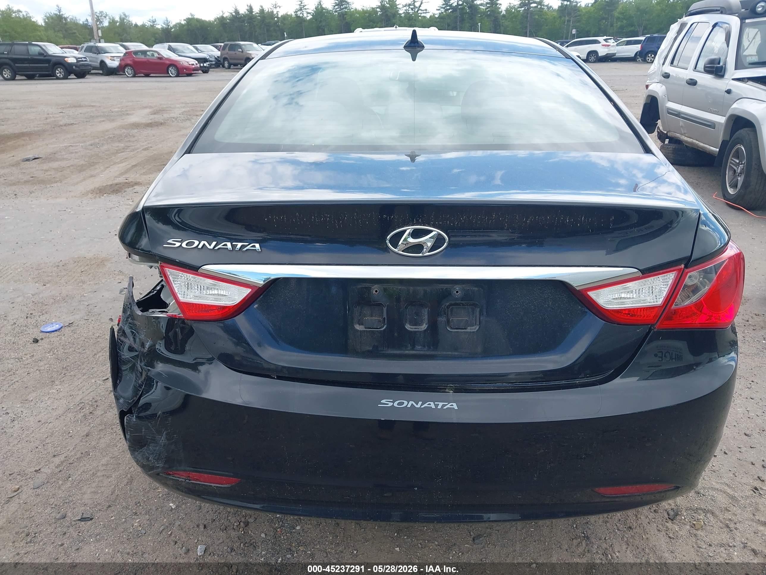 2012 Hyundai Sonata Gls Black vin: 5NPEB4AC5CH355463