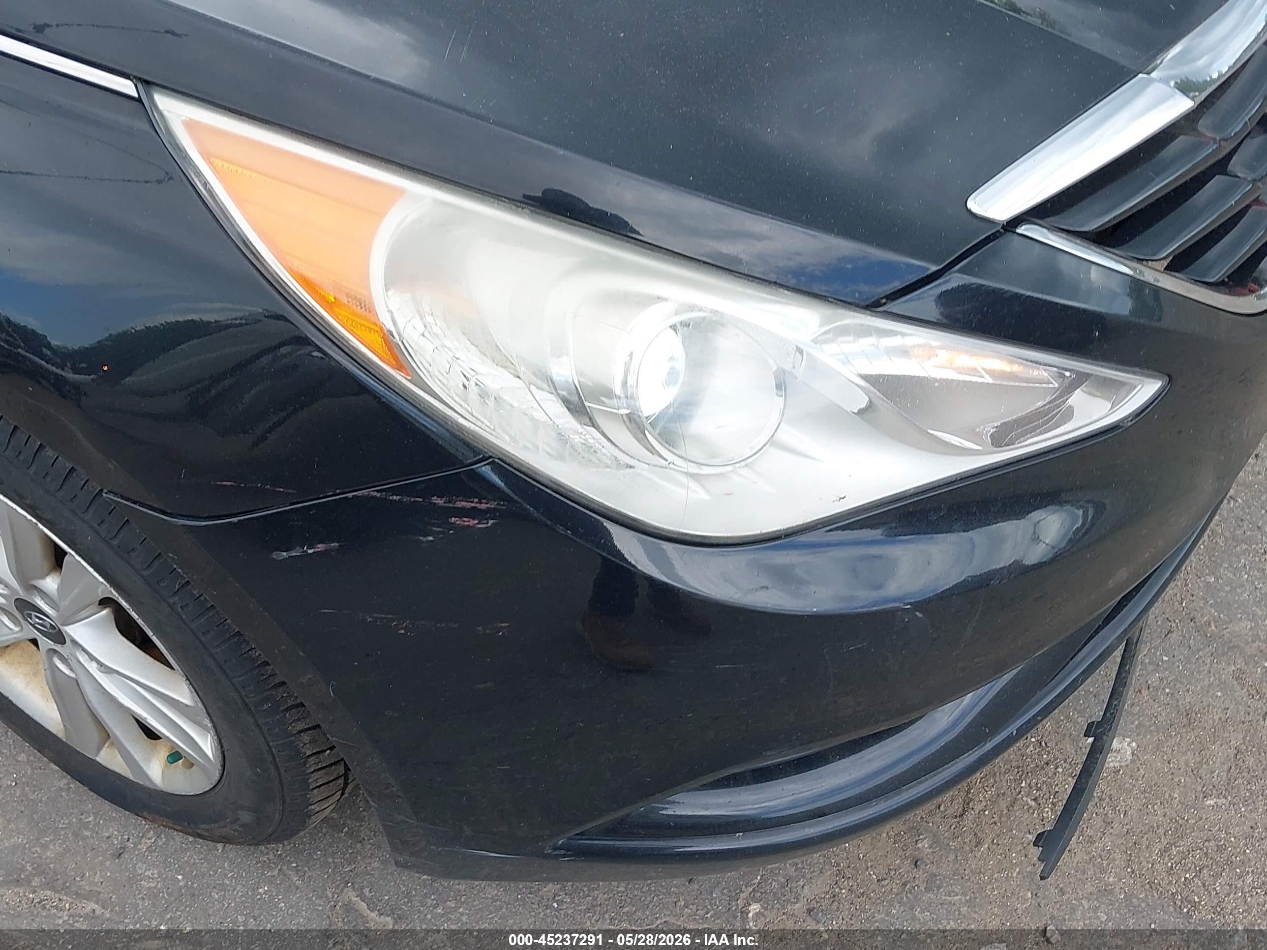 2012 Hyundai Sonata Gls Black vin: 5NPEB4AC5CH355463