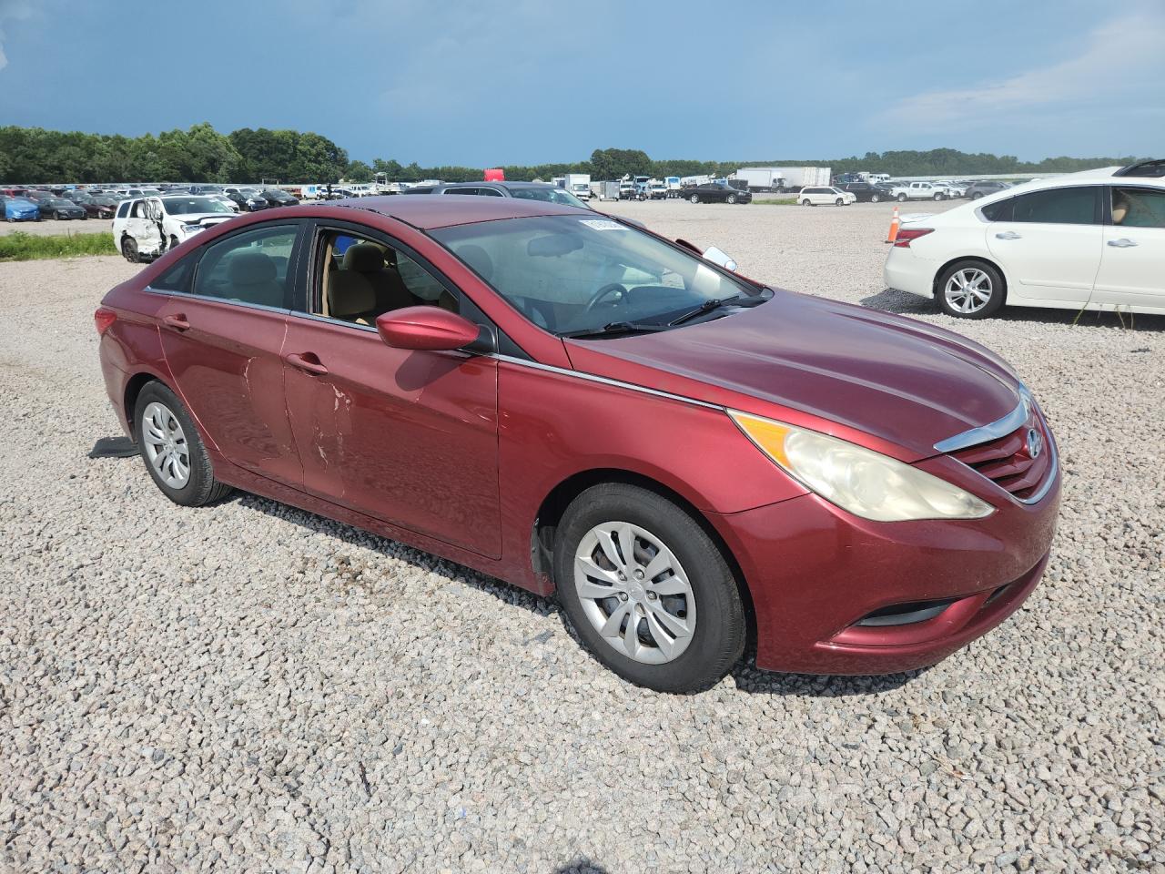 2012 Hyundai Sonata Gls Red vin: 5NPEB4AC5CH355611