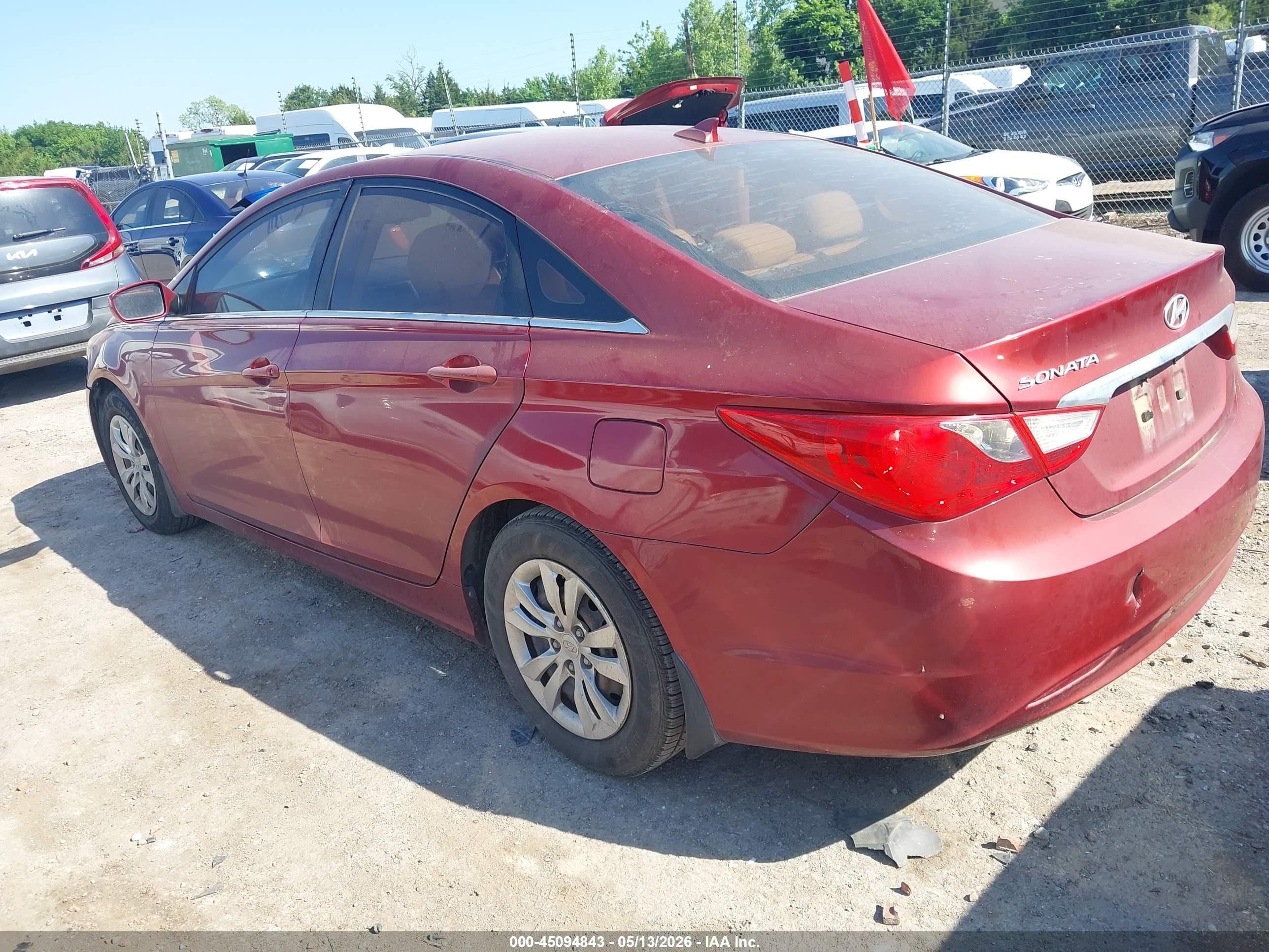 2012 Hyundai Sonata Gls Red vin: 5NPEB4AC5CH356337