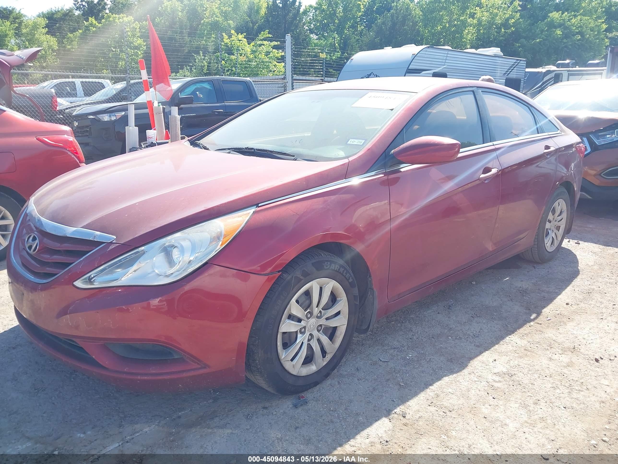 2012 Hyundai Sonata Gls Red vin: 5NPEB4AC5CH356337