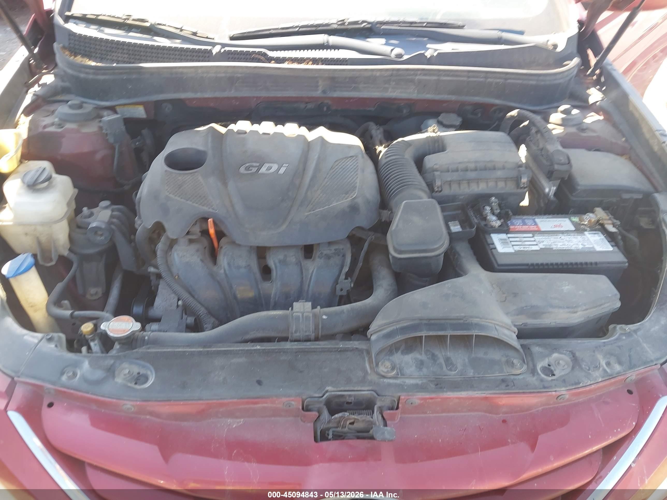 2012 Hyundai Sonata Gls Red vin: 5NPEB4AC5CH356337