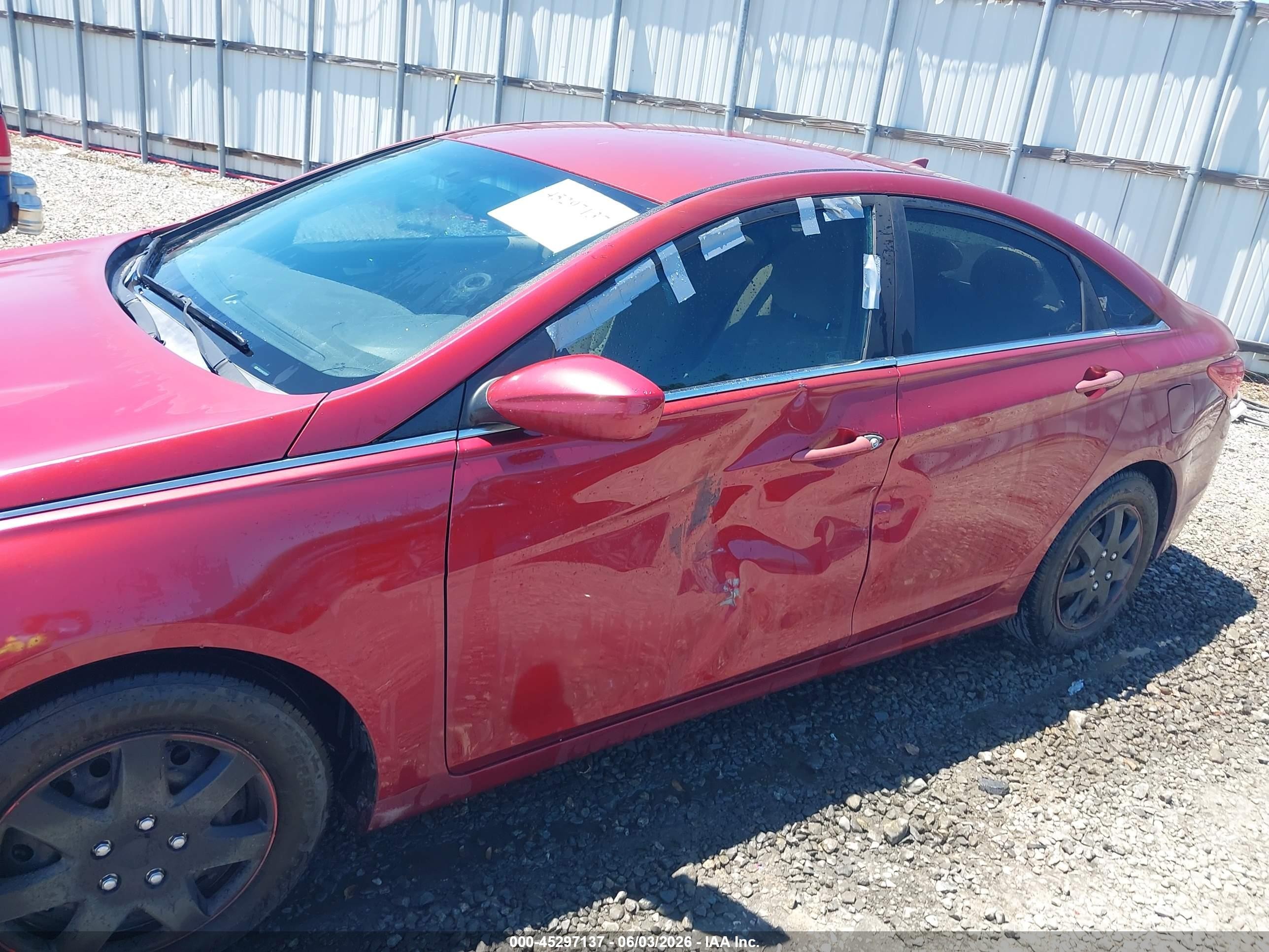 2012 Hyundai Sonata Gls Red vin: 5NPEB4AC5CH378418