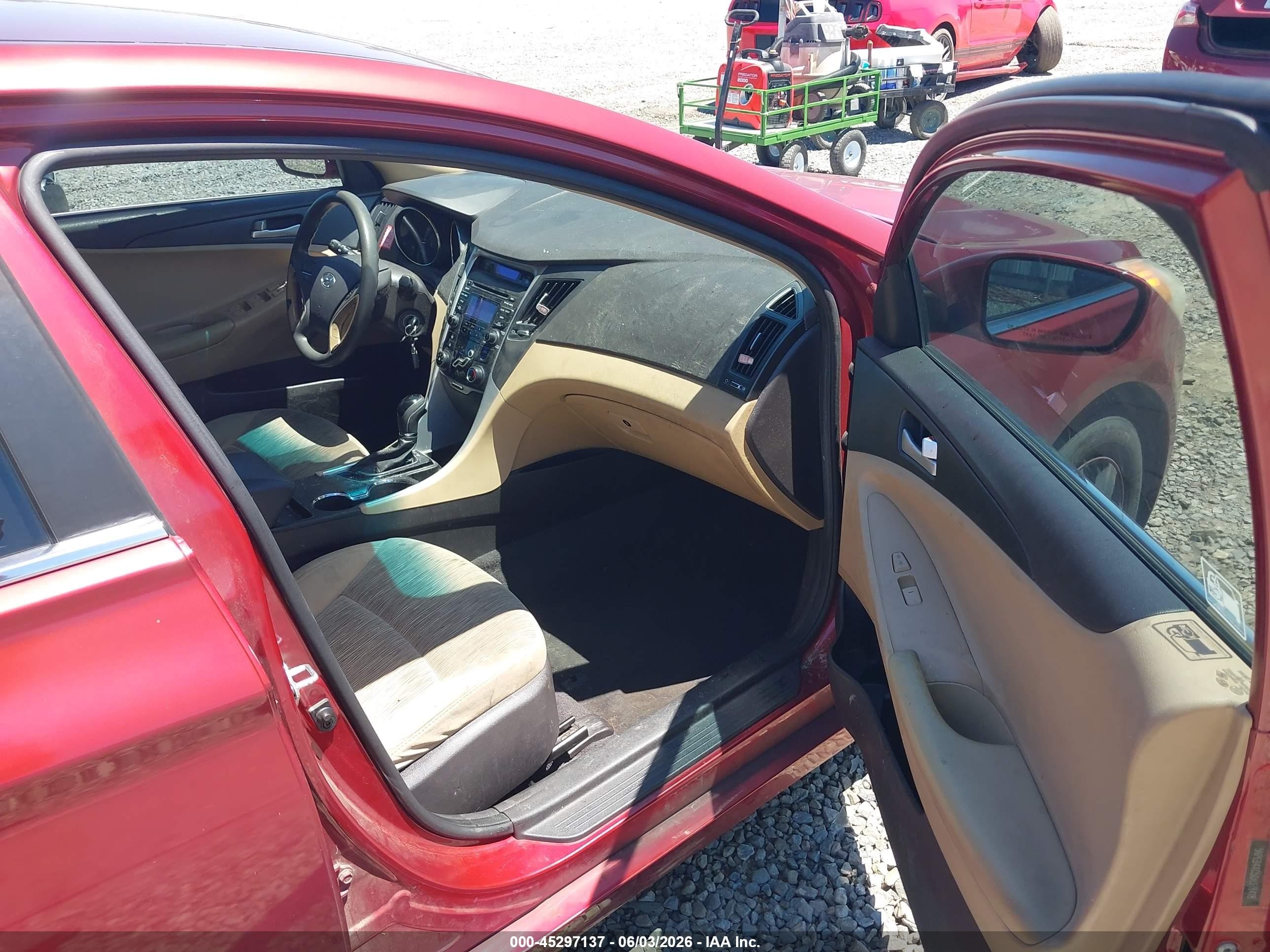 2012 Hyundai Sonata Gls Red vin: 5NPEB4AC5CH378418