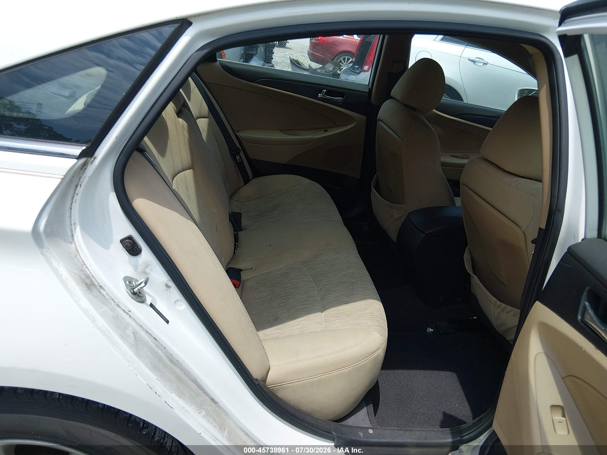 2012 Hyundai Sonata Gls White vin: 5NPEB4AC5CH379939