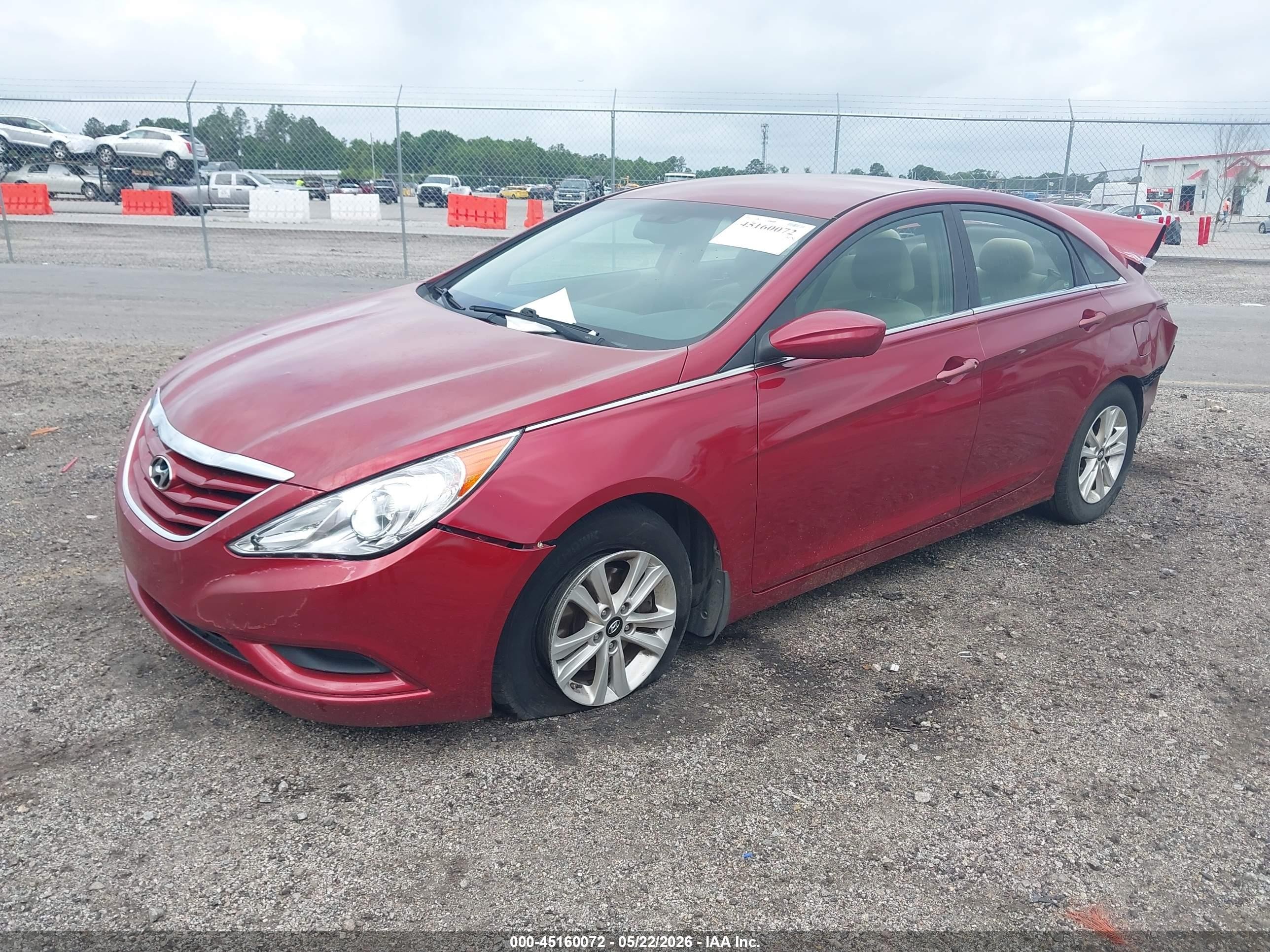 2012 Hyundai Sonata Gls Red vin: 5NPEB4AC5CH382033