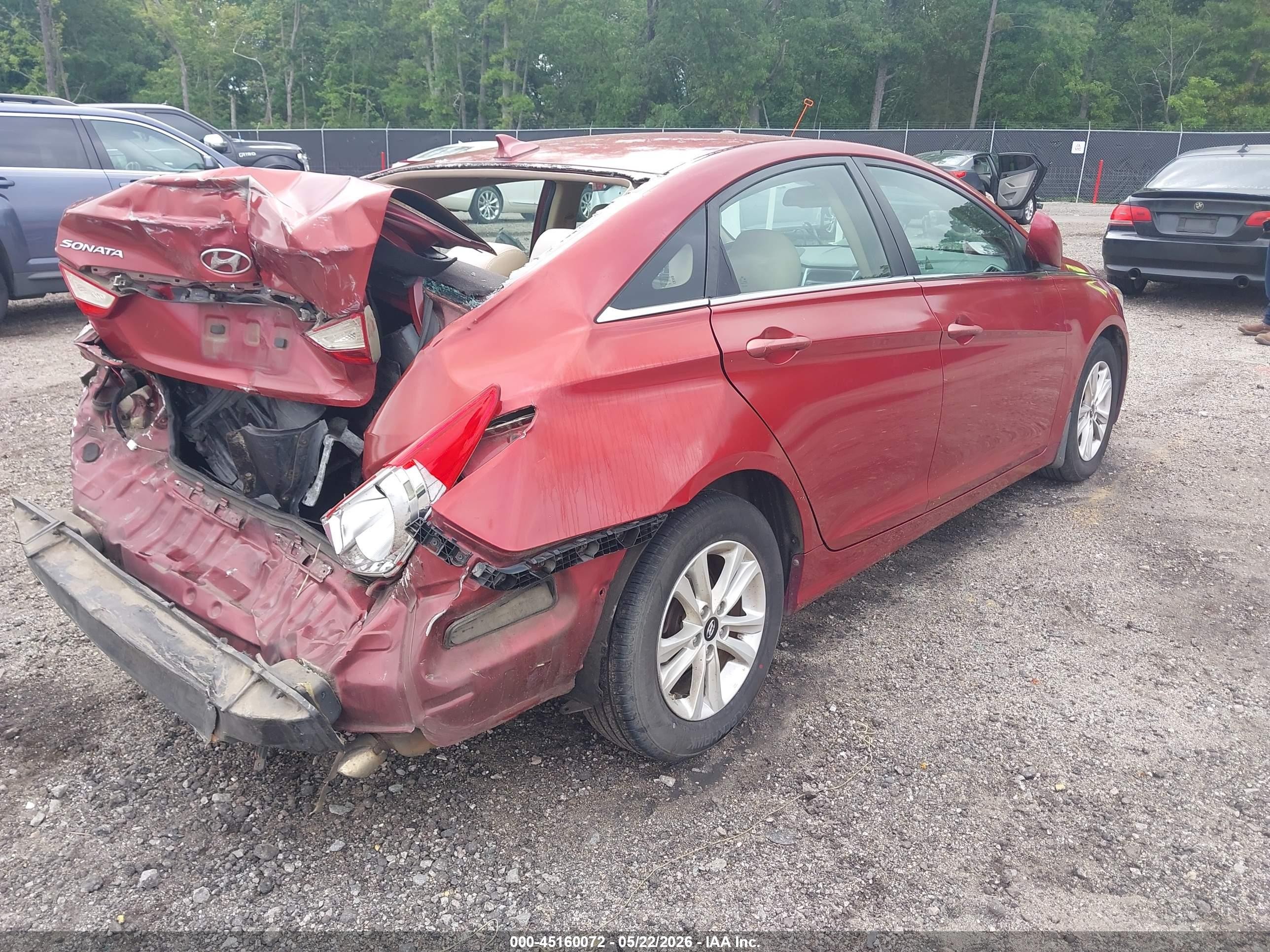 2012 Hyundai Sonata Gls Red vin: 5NPEB4AC5CH382033