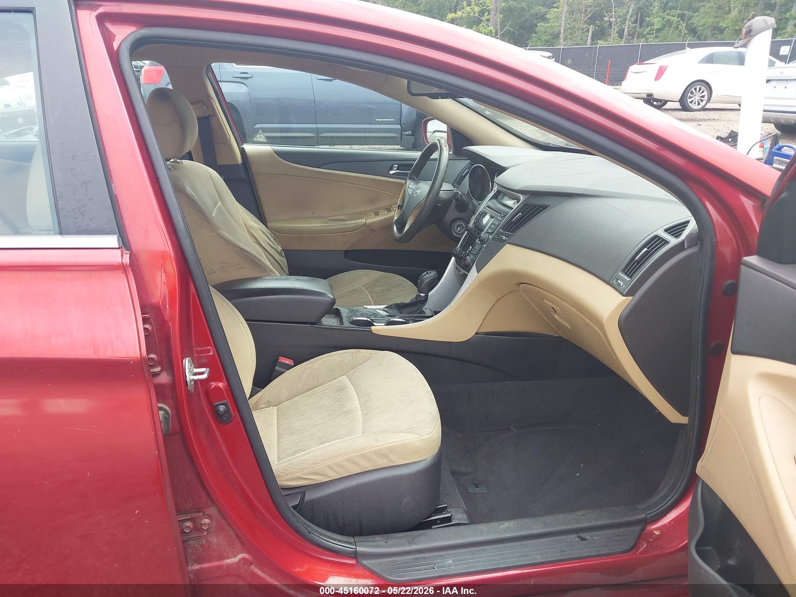 2012 Hyundai Sonata Gls Red vin: 5NPEB4AC5CH382033