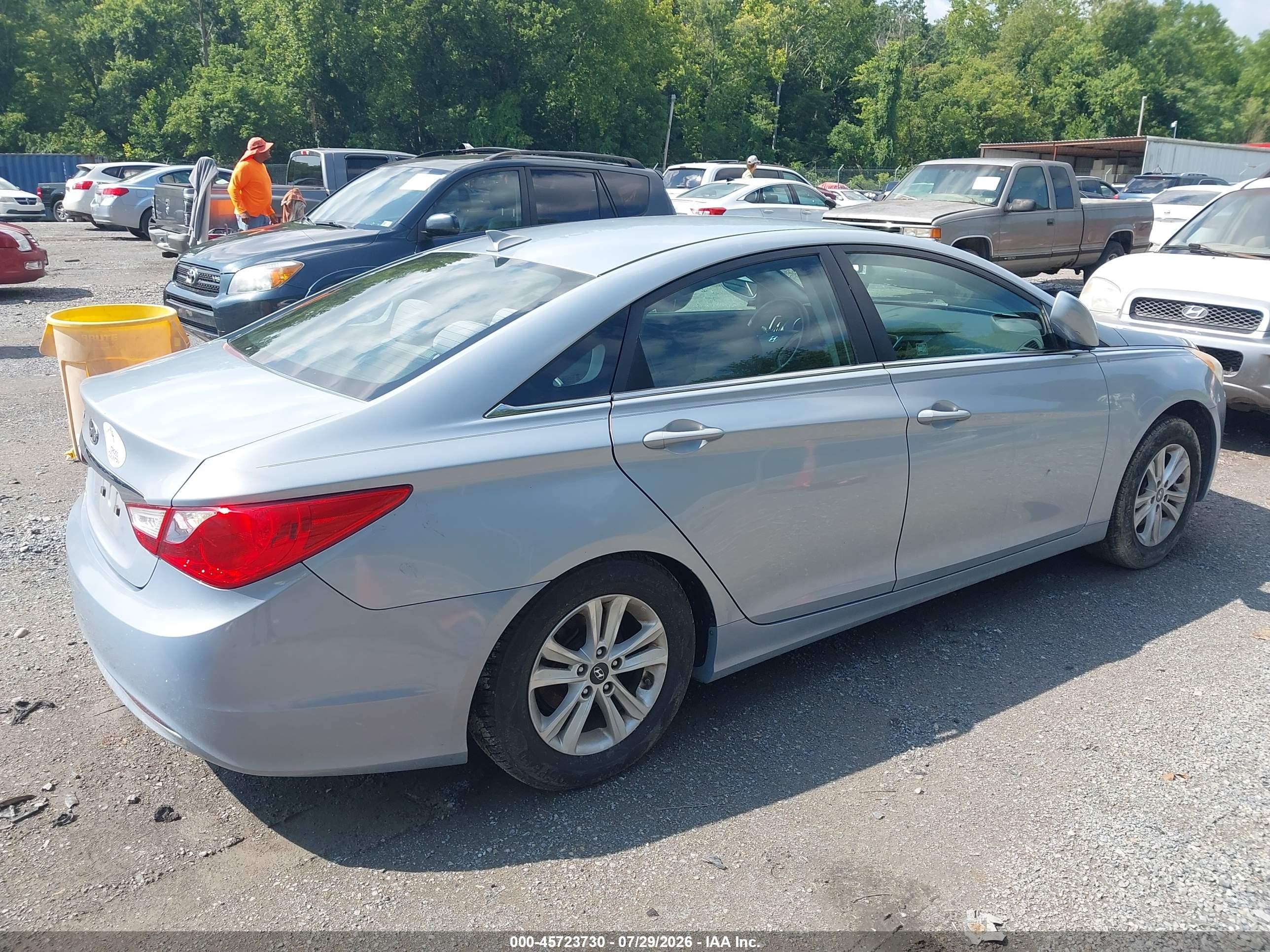 2012 Hyundai Sonata Gls Blue vin: 5NPEB4AC5CH382419