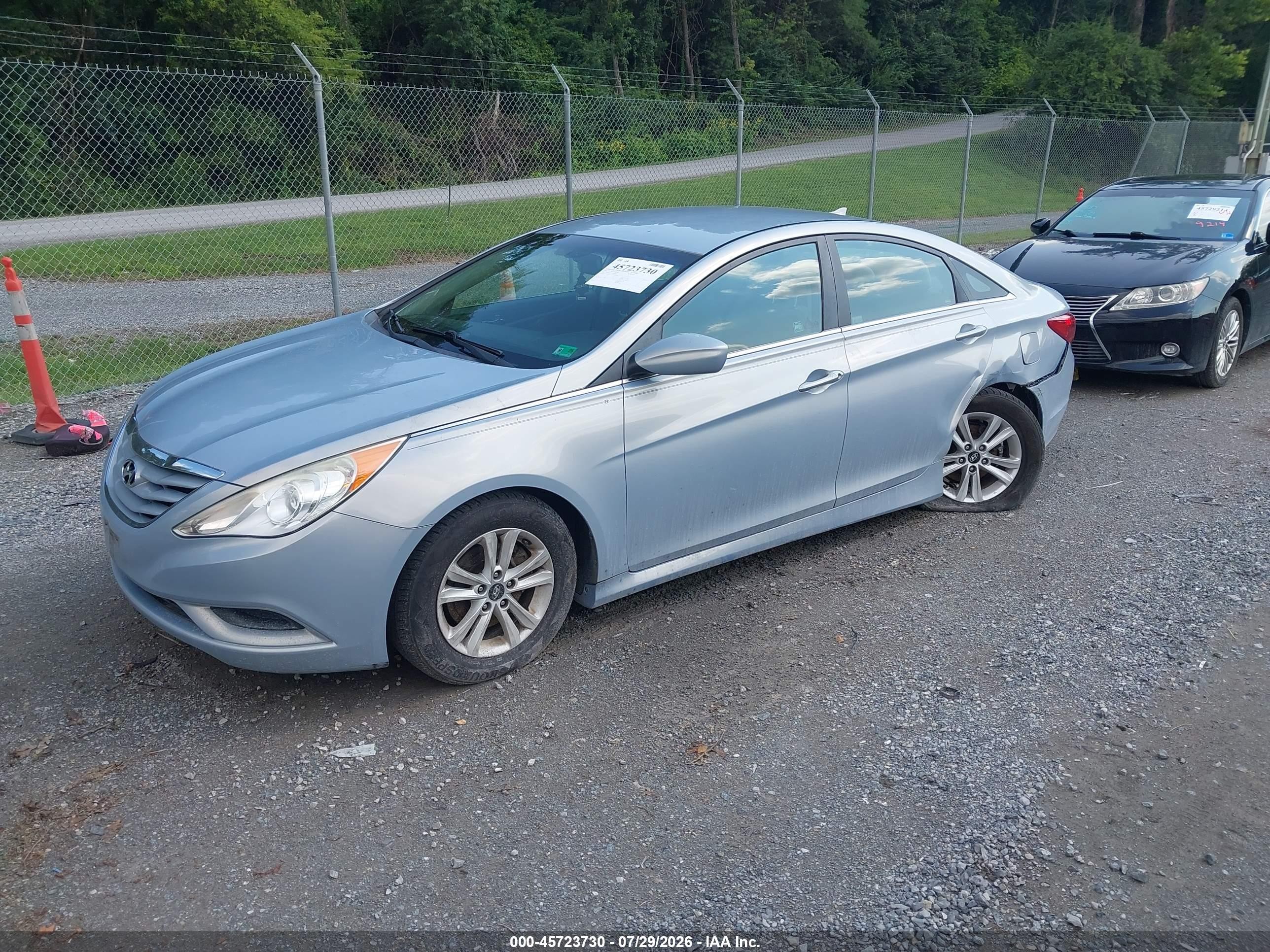 2012 Hyundai Sonata Gls Blue vin: 5NPEB4AC5CH382419