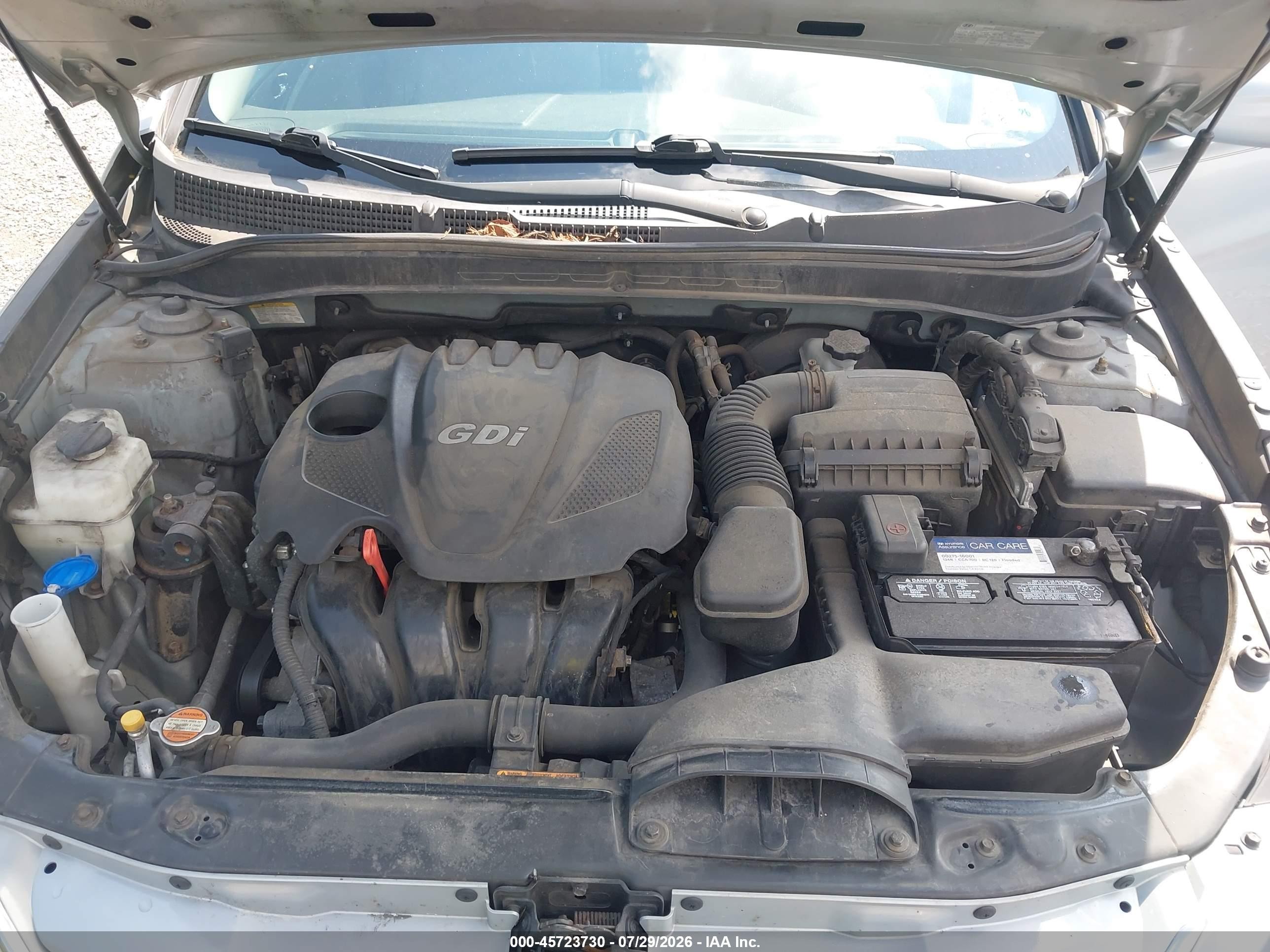 2012 Hyundai Sonata Gls Blue vin: 5NPEB4AC5CH382419