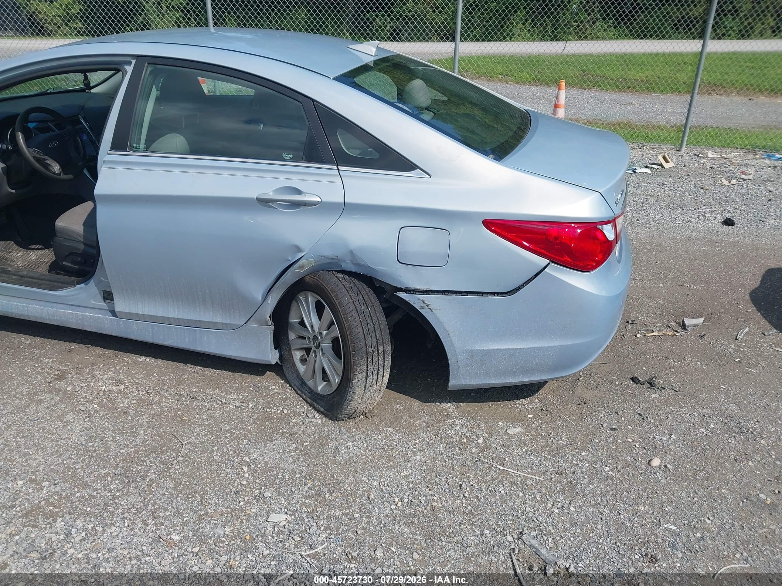 2012 Hyundai Sonata Gls Blue vin: 5NPEB4AC5CH382419