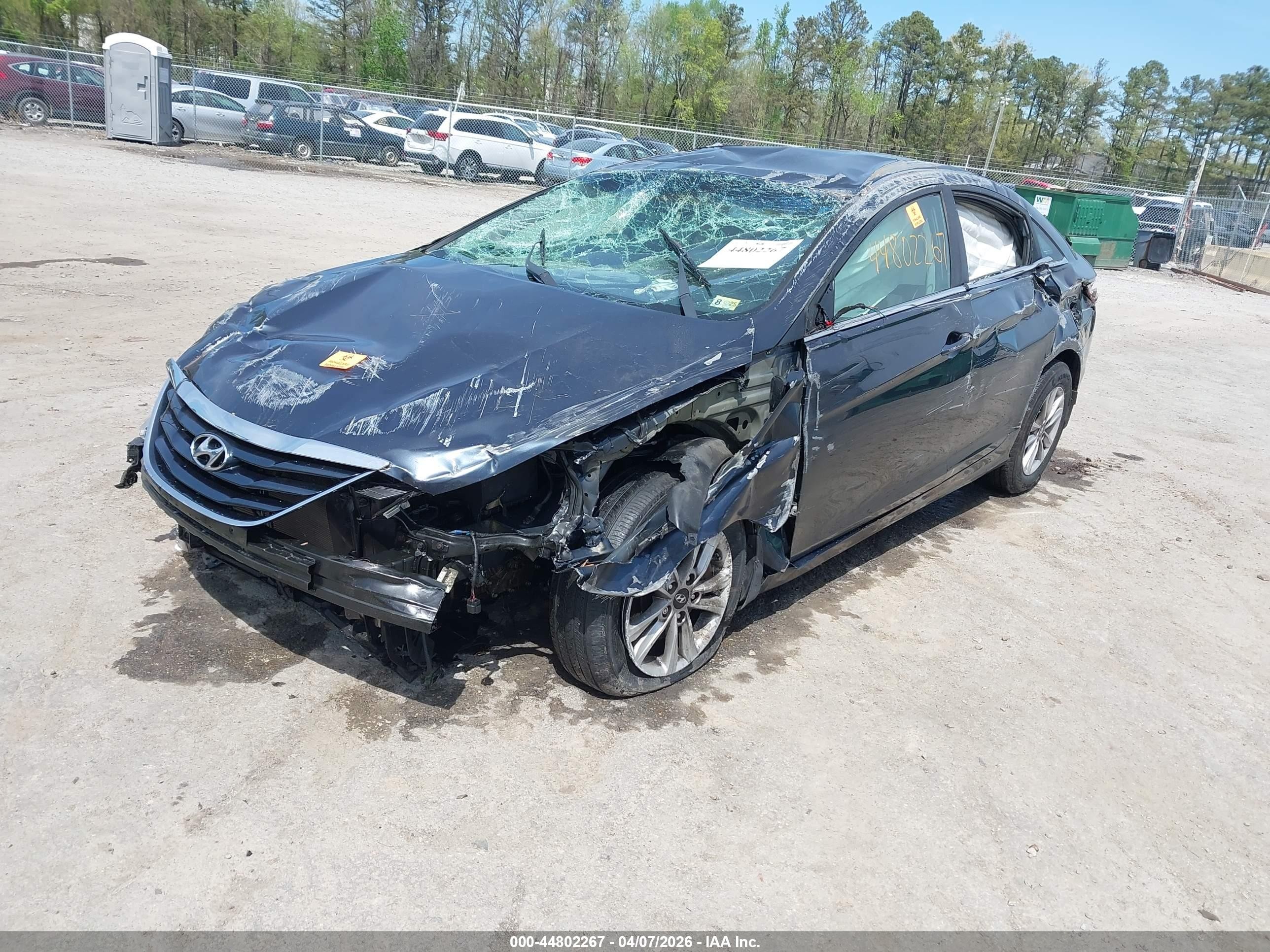 2012 Hyundai Sonata Gls Blue vin: 5NPEB4AC5CH394036