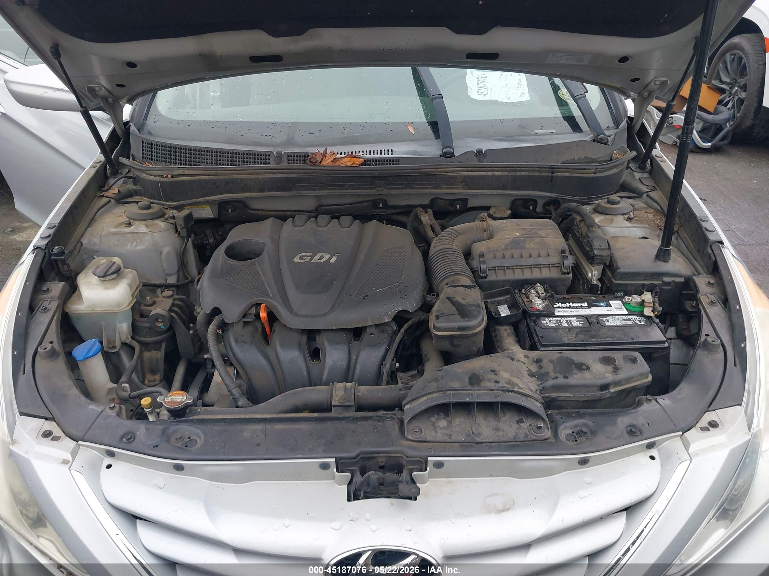 2012 Hyundai Sonata Gls Silver vin: 5NPEB4AC5CH406105