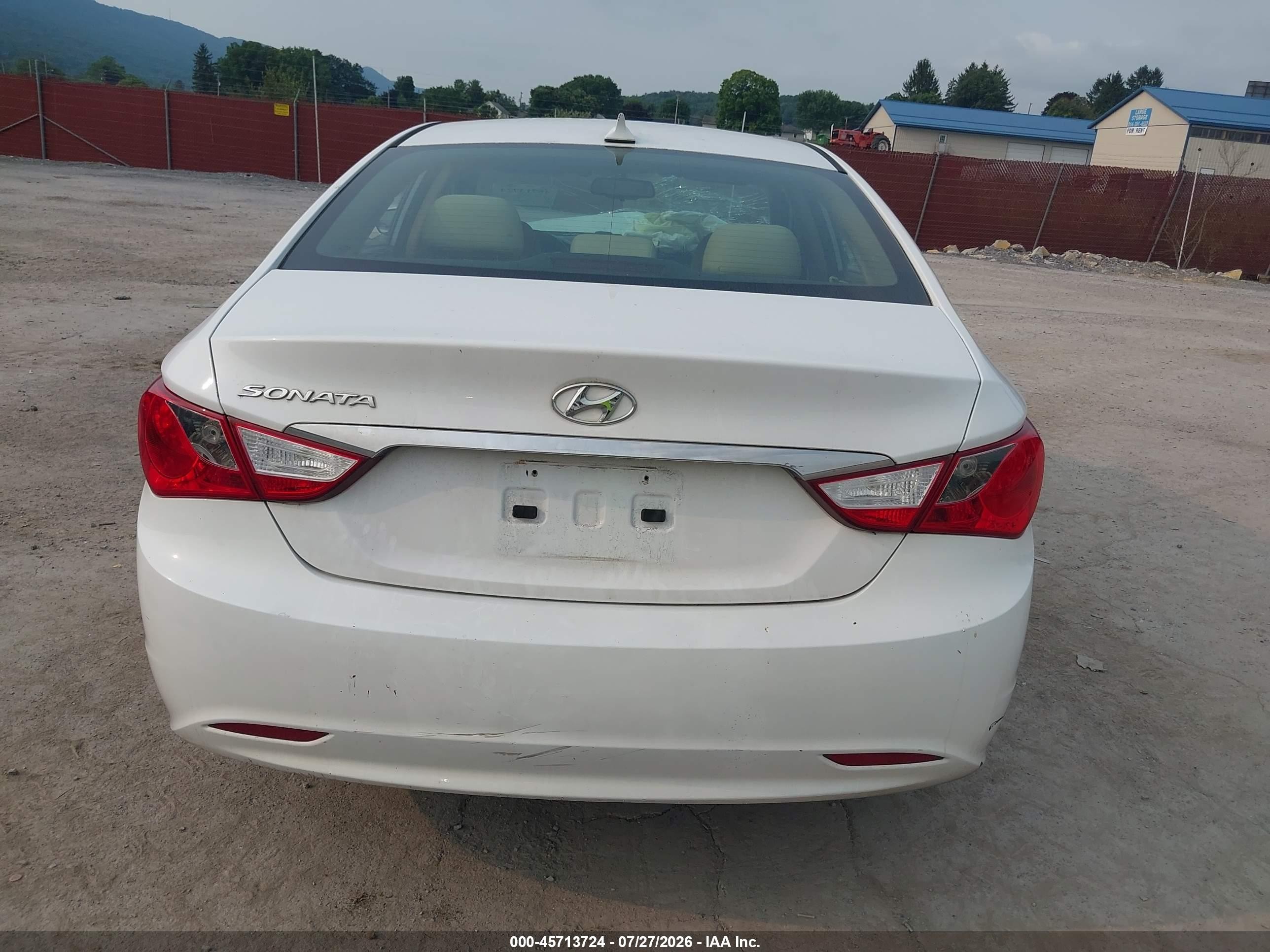 2012 Hyundai Sonata Gls White vin: 5NPEB4AC5CH408114