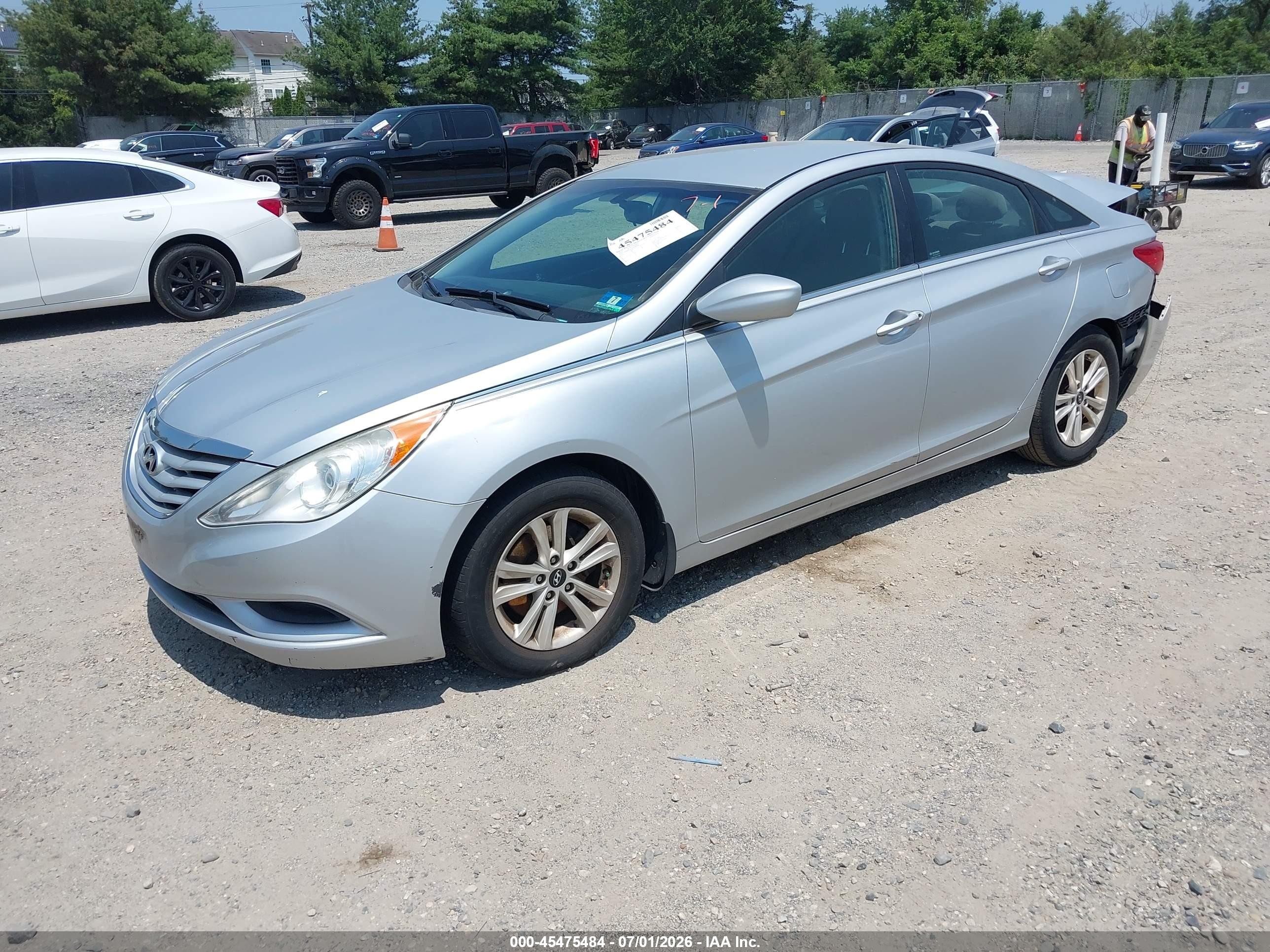 2012 Hyundai Sonata Gls Silver vin: 5NPEB4AC5CH408968