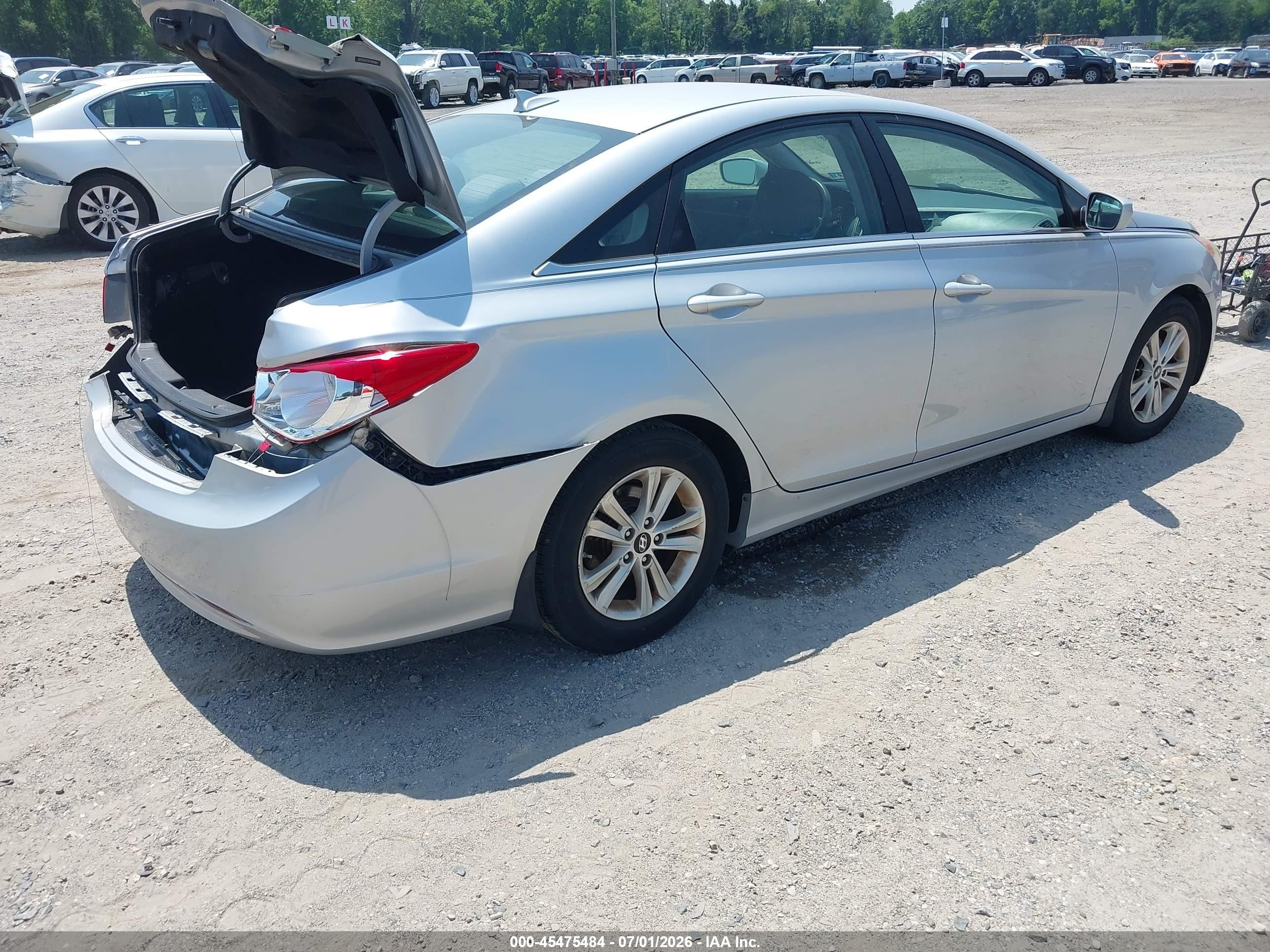 2012 Hyundai Sonata Gls Silver vin: 5NPEB4AC5CH408968