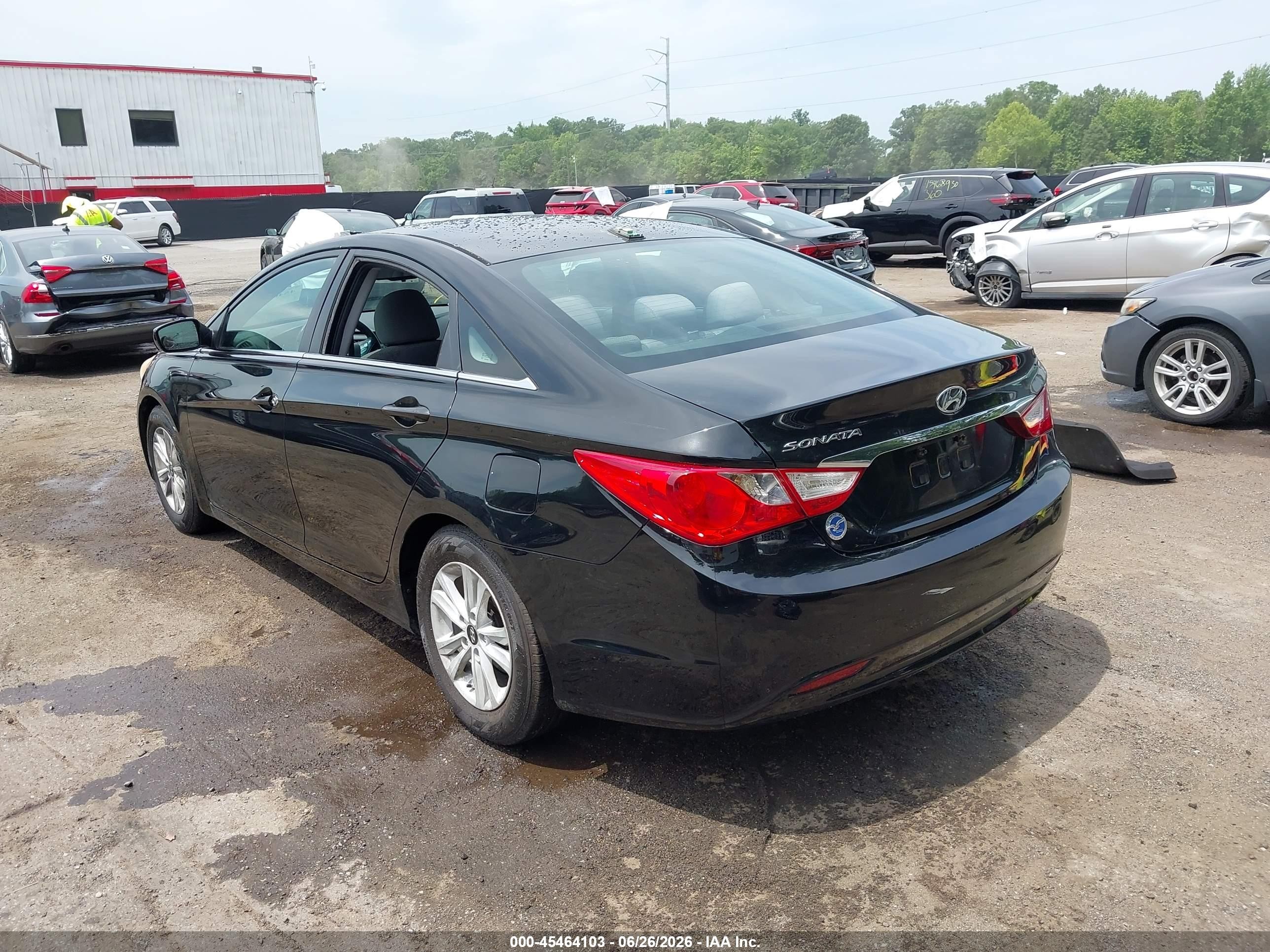 2012 Hyundai Sonata Gls Black vin: 5NPEB4AC5CH415340