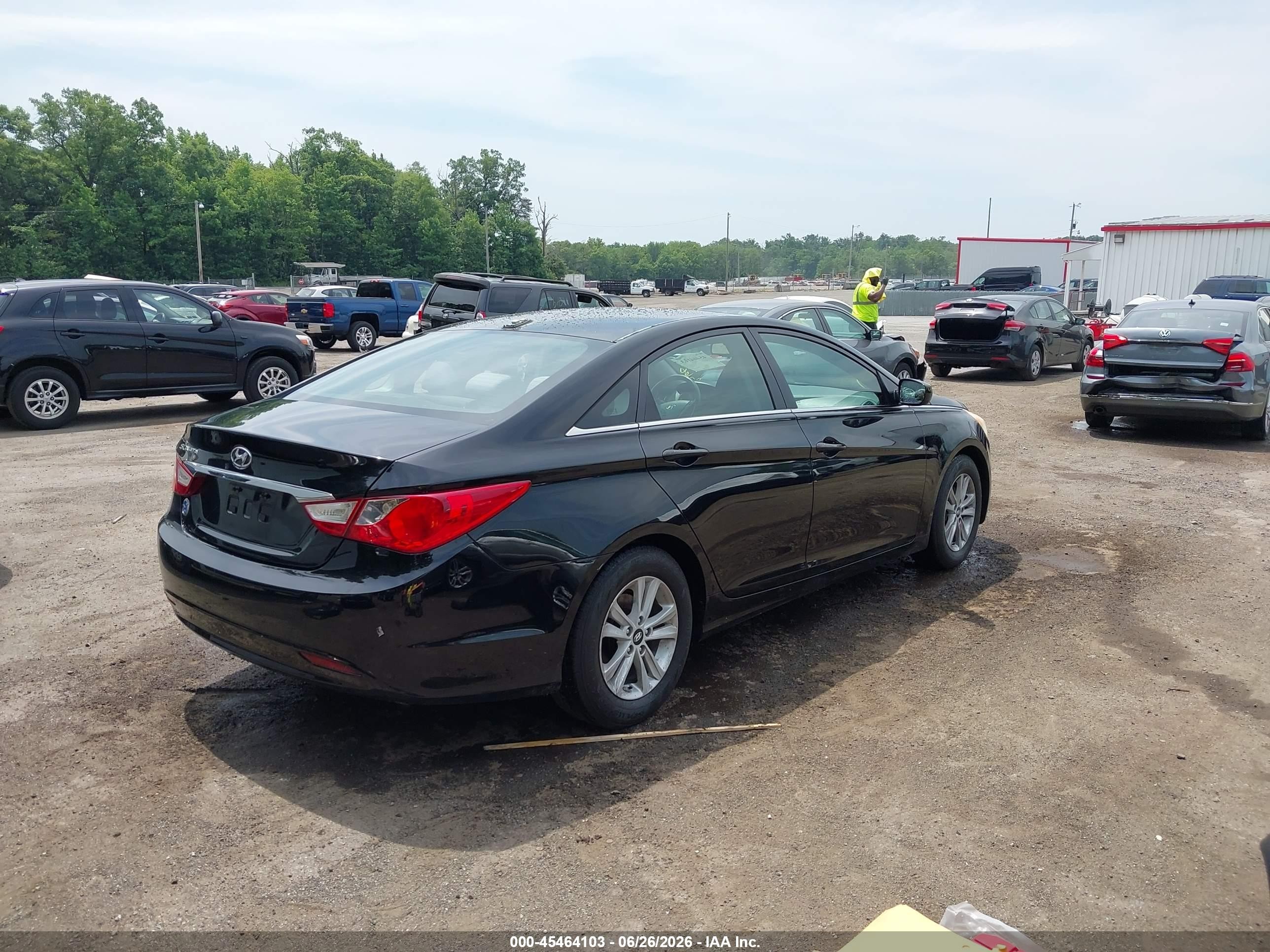 2012 Hyundai Sonata Gls Black vin: 5NPEB4AC5CH415340
