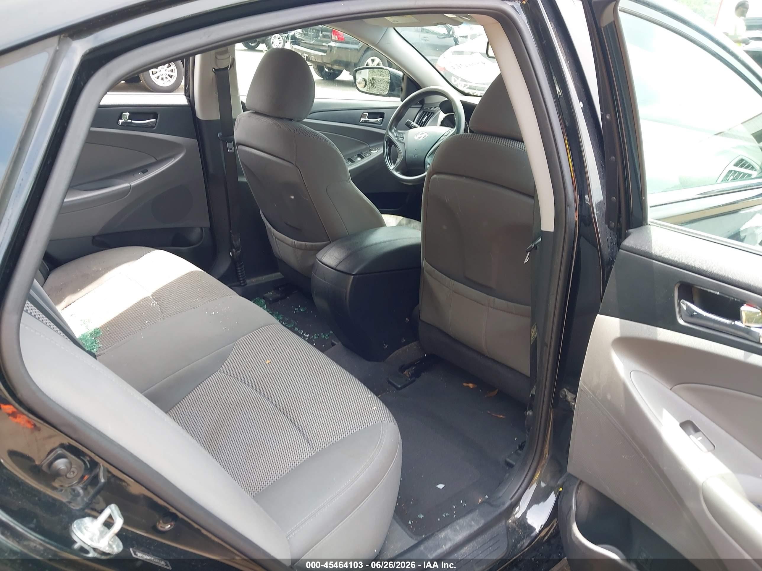 2012 Hyundai Sonata Gls Black vin: 5NPEB4AC5CH415340