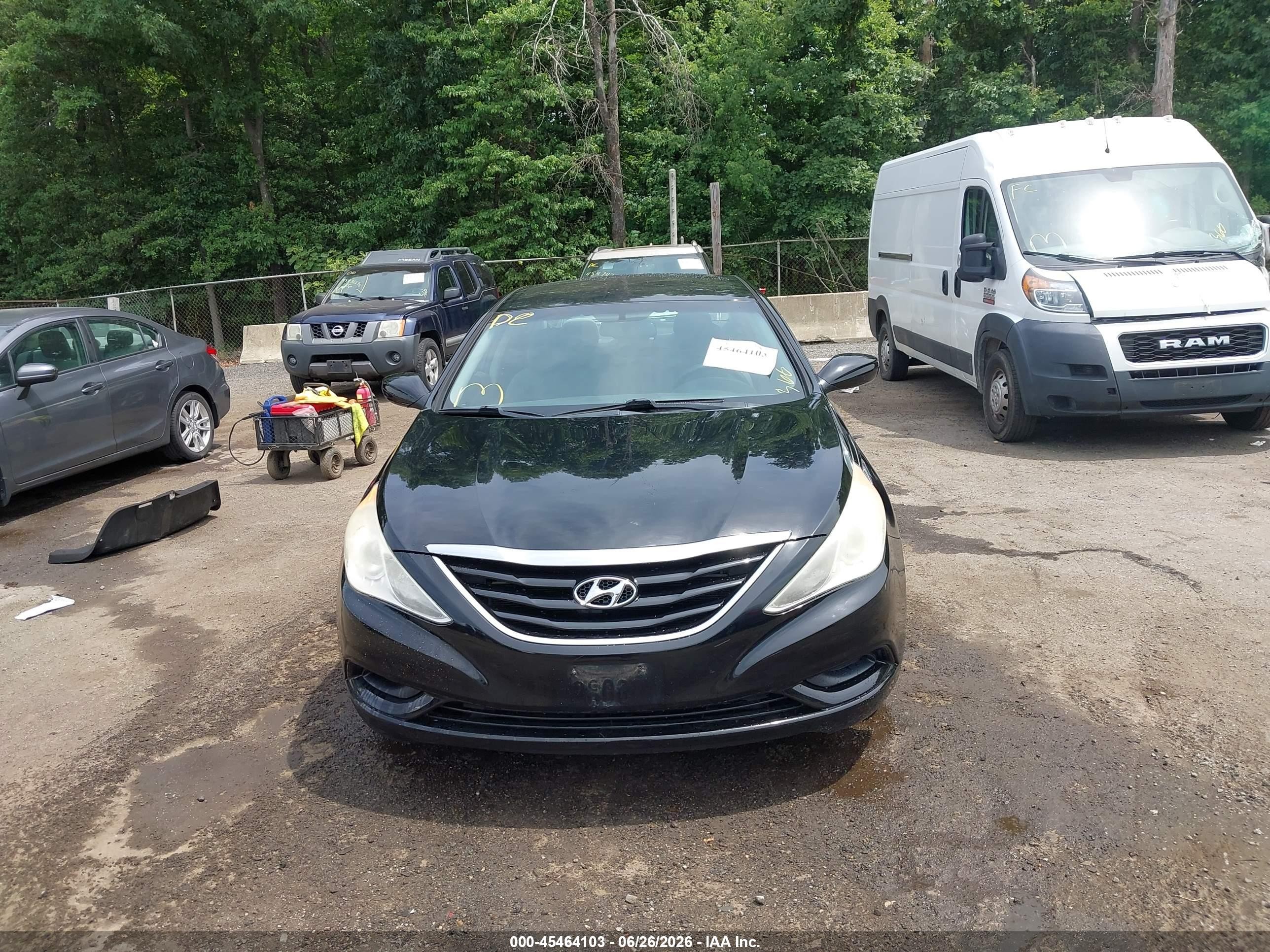 2012 Hyundai Sonata Gls Black vin: 5NPEB4AC5CH415340