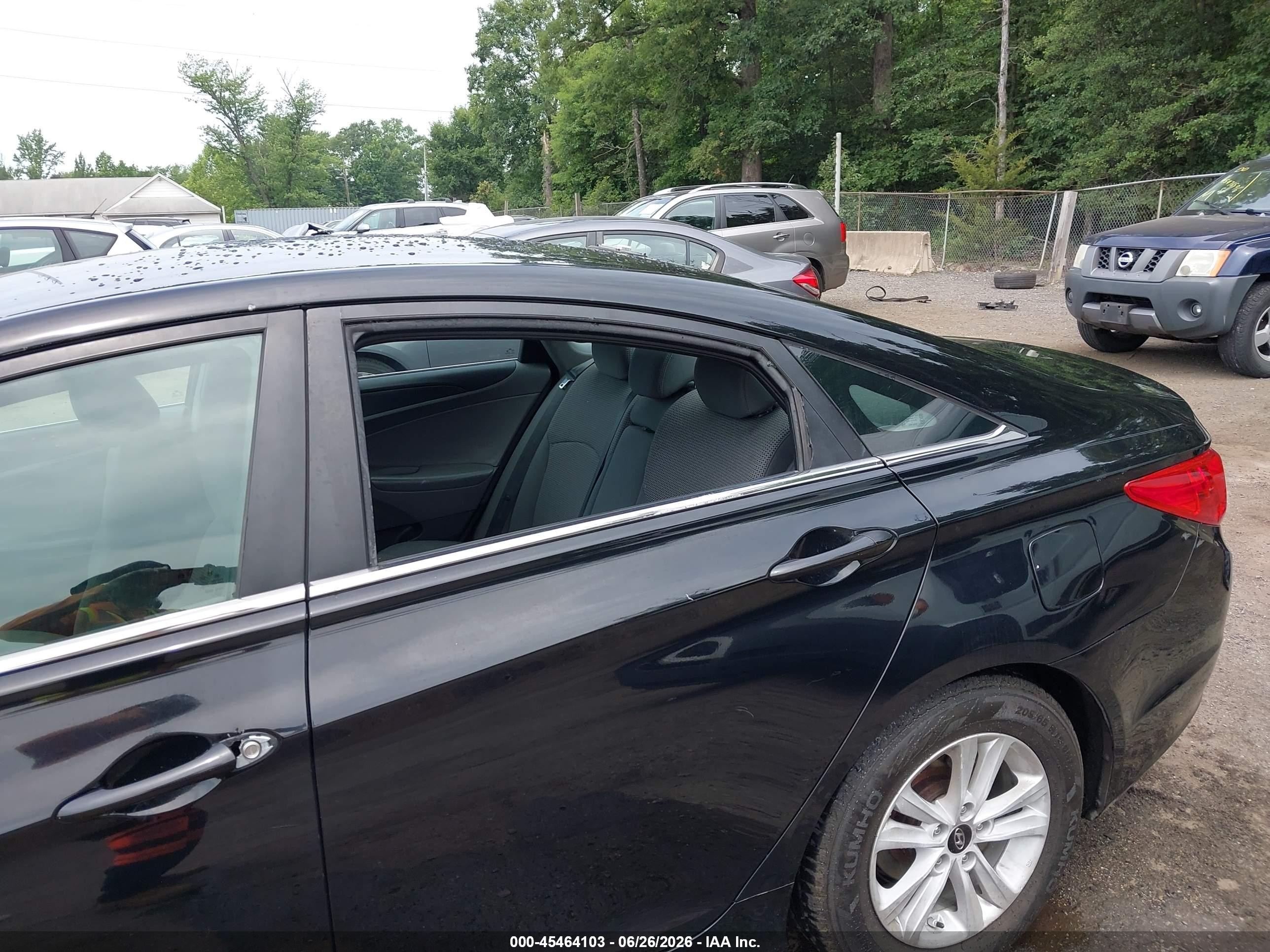 2012 Hyundai Sonata Gls Black vin: 5NPEB4AC5CH415340