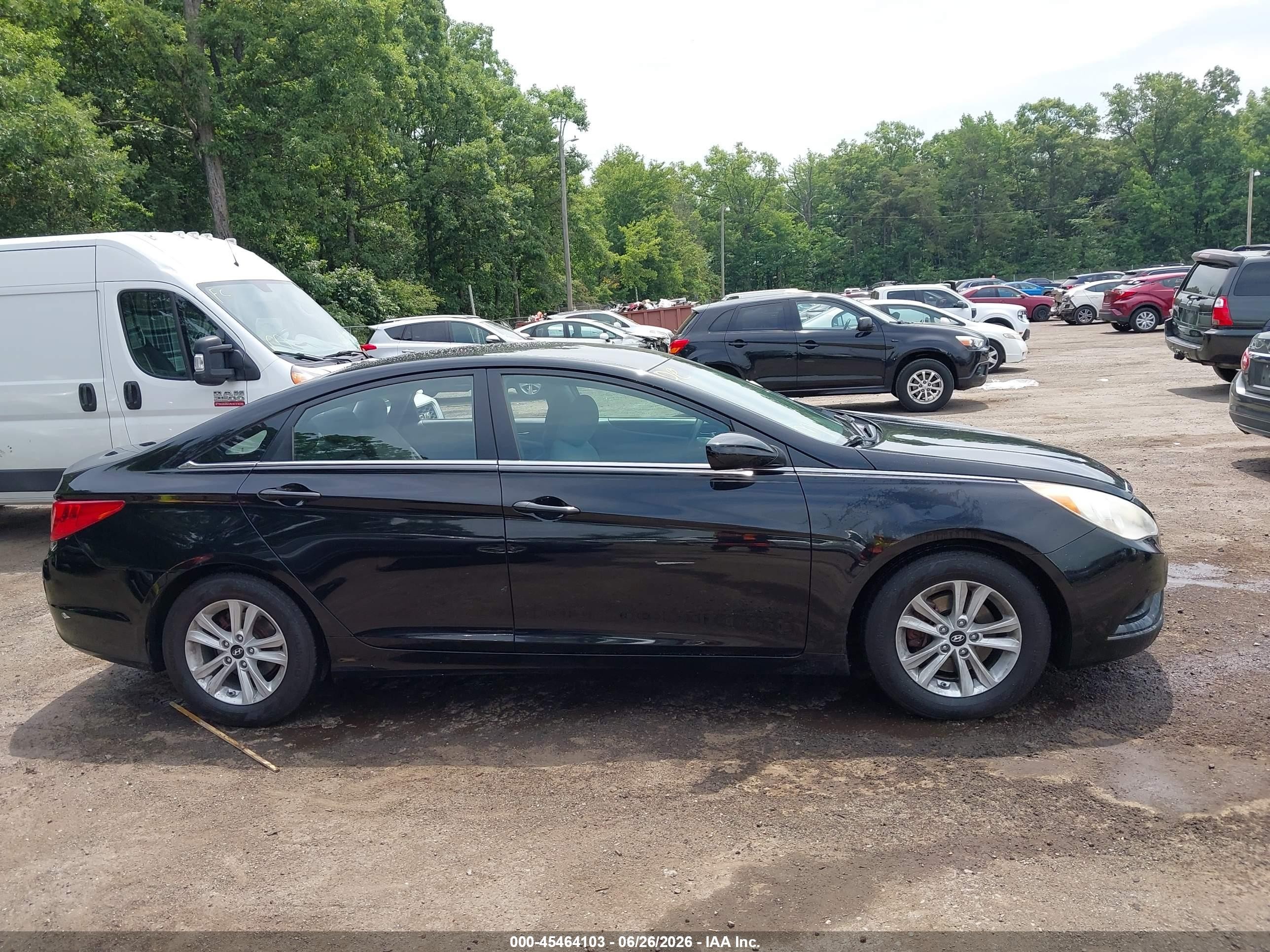 2012 Hyundai Sonata Gls Black vin: 5NPEB4AC5CH415340