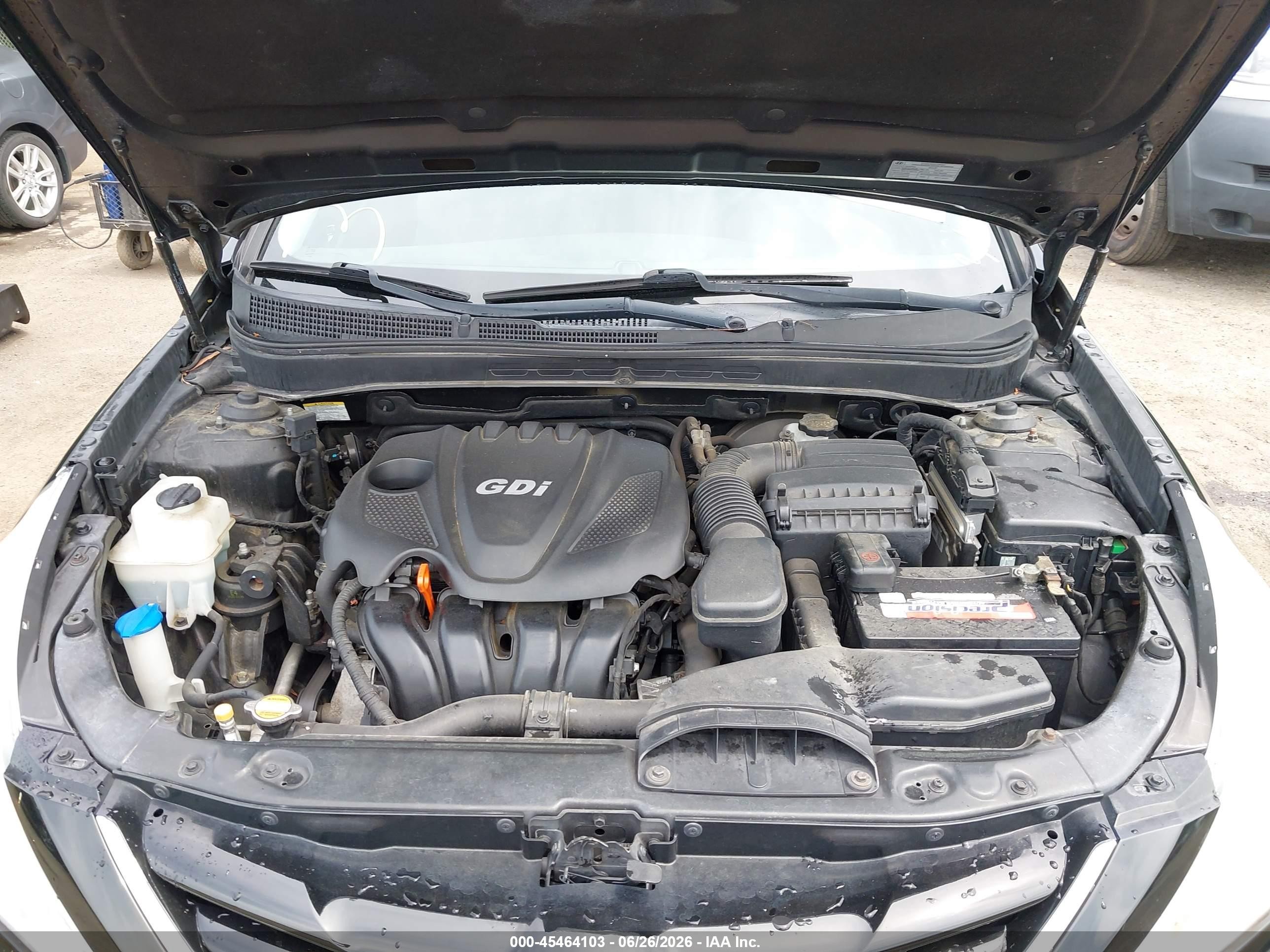 2012 Hyundai Sonata Gls Black vin: 5NPEB4AC5CH415340